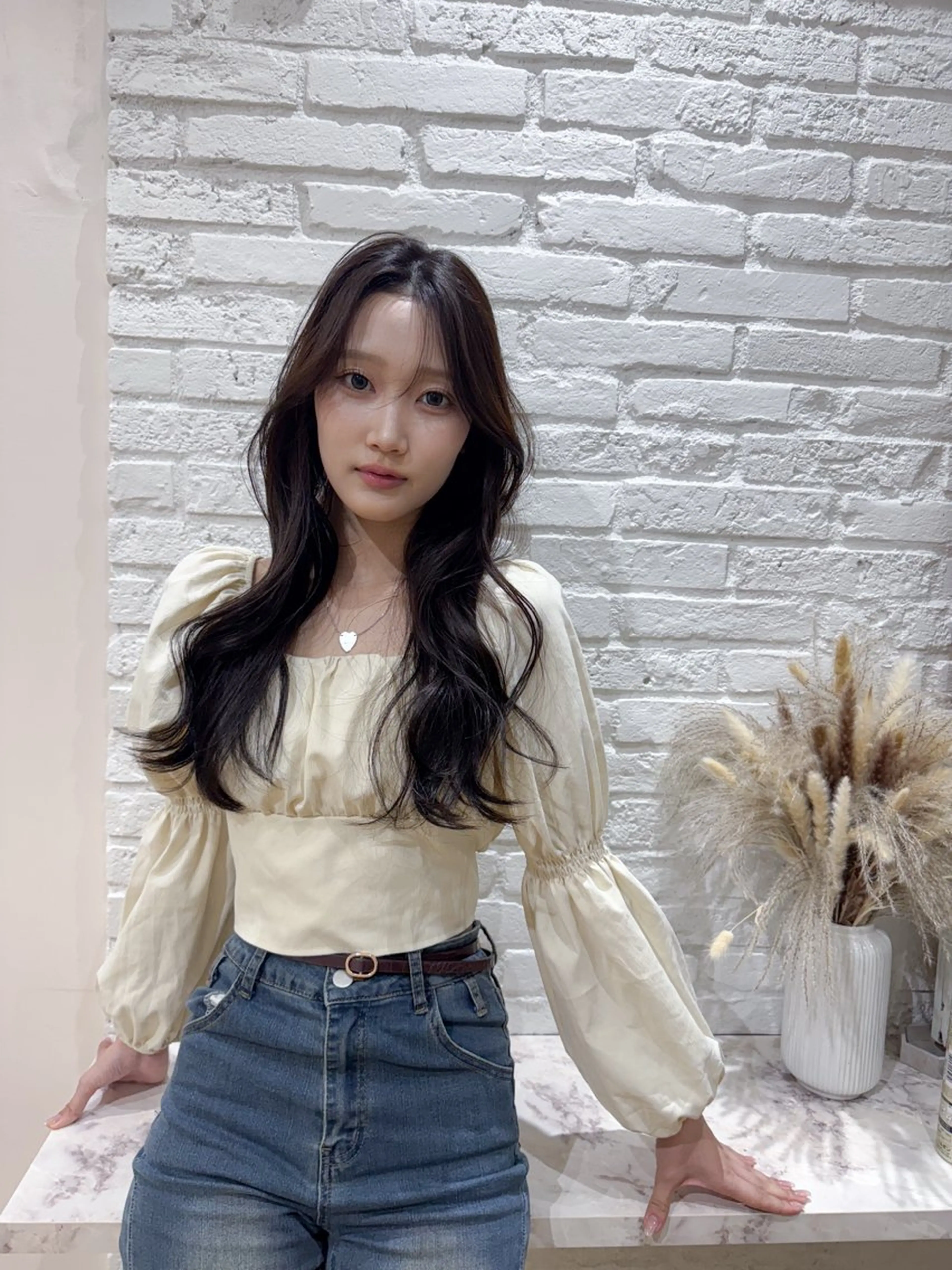 セミロング カット ヘアカラー トリートメント 髪質改善×透明感× トレンド/杉田 圭のヘアスタイル