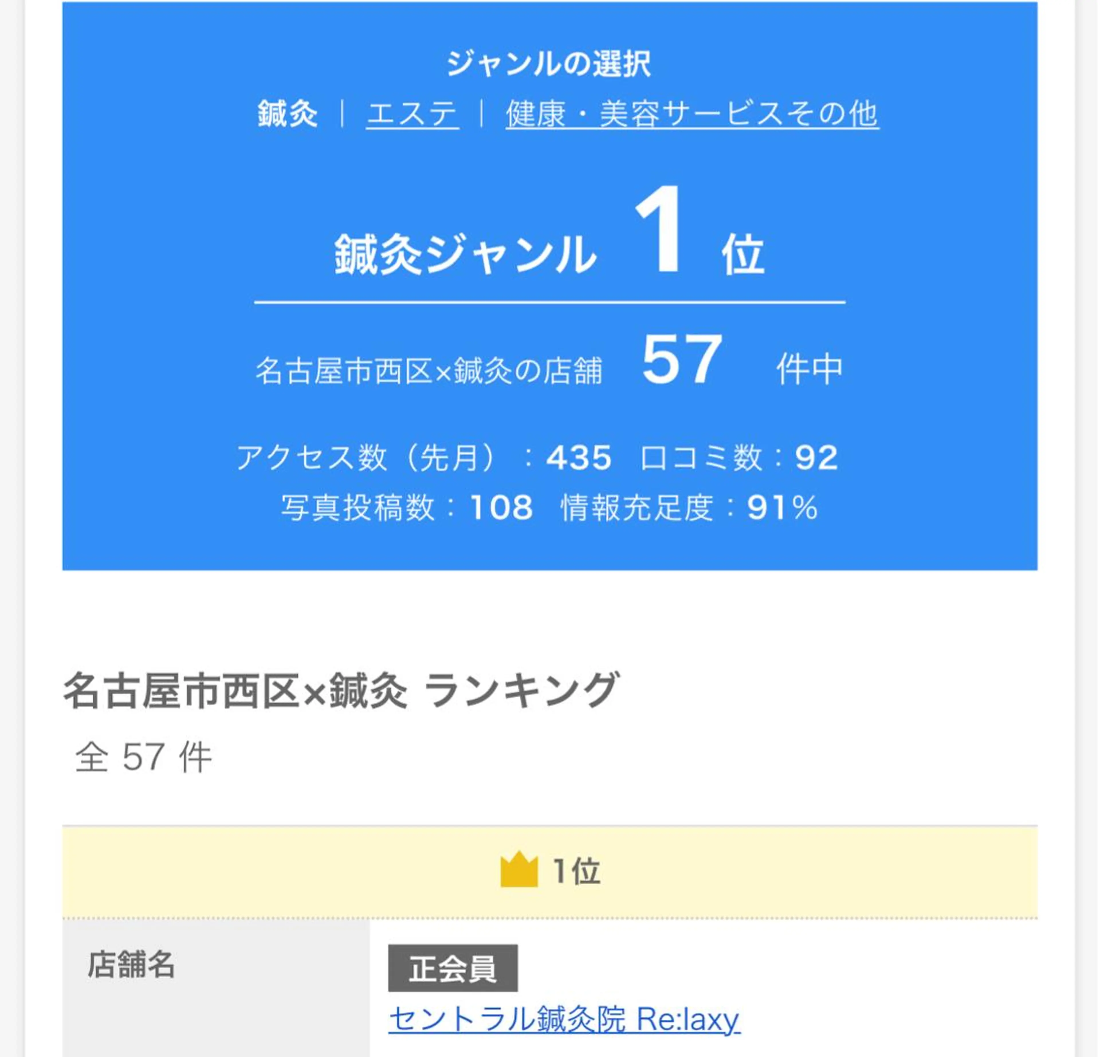 セントラル鍼灸院 Re:laxyのエステ・リラクイメージ