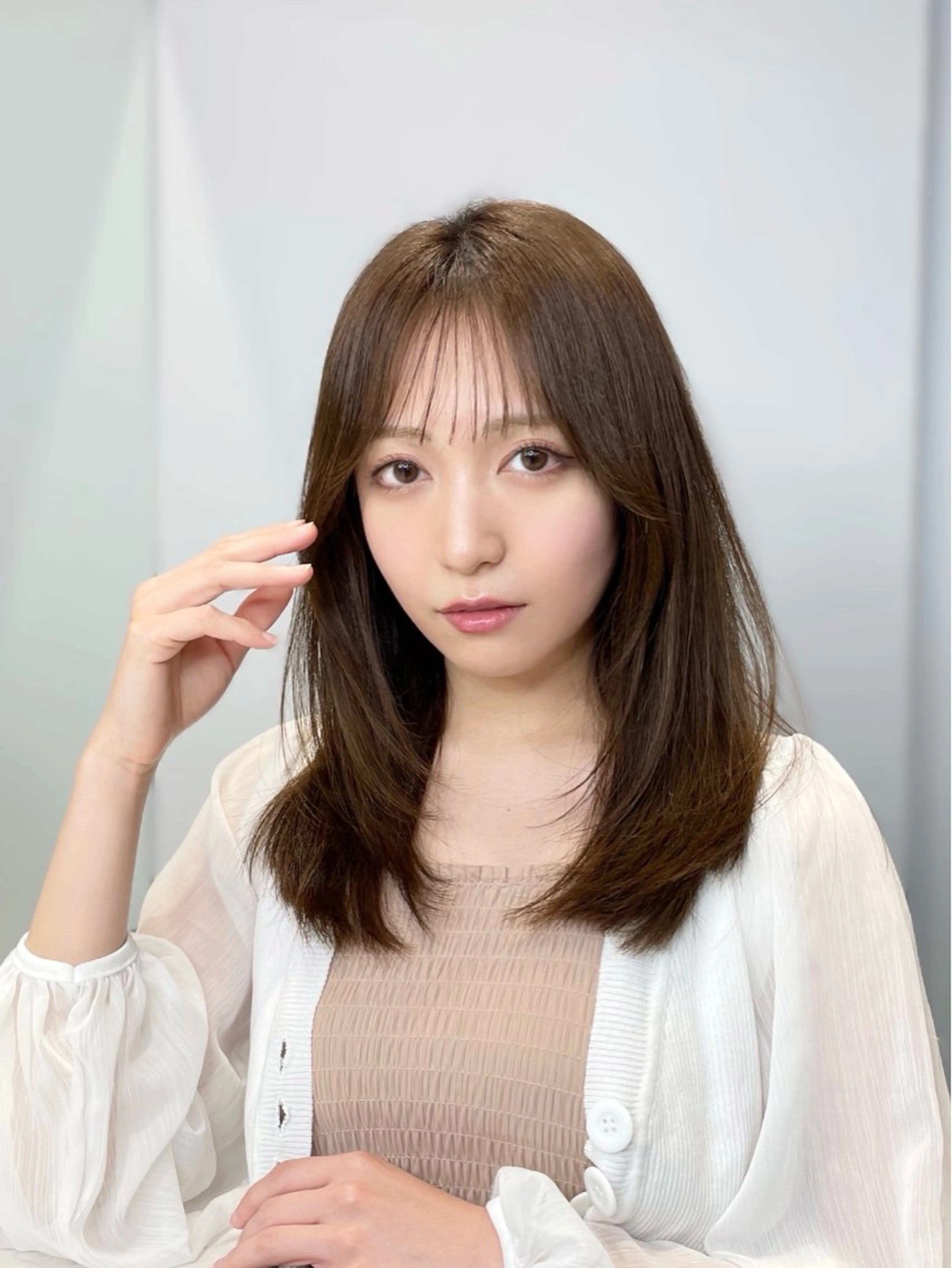 ミディアム カラー カット ヘアカラー トリートメント 🦋韓国系指名No1 店長/圓山 祐也🦋のヘアスタイル