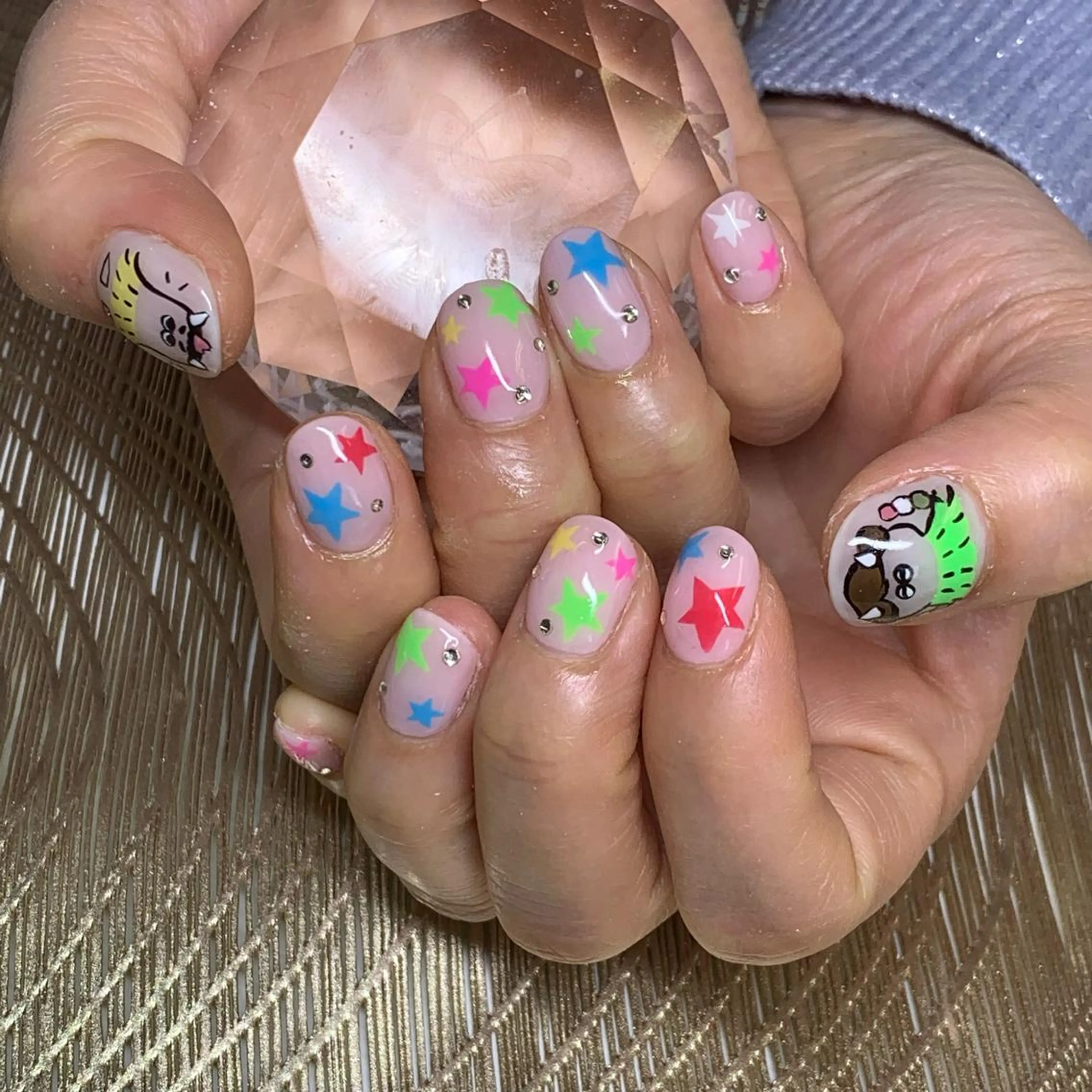 ネイル ハンドネイル καρδιά -ｶﾙﾃﾞｨｱ-のネイルデザイン