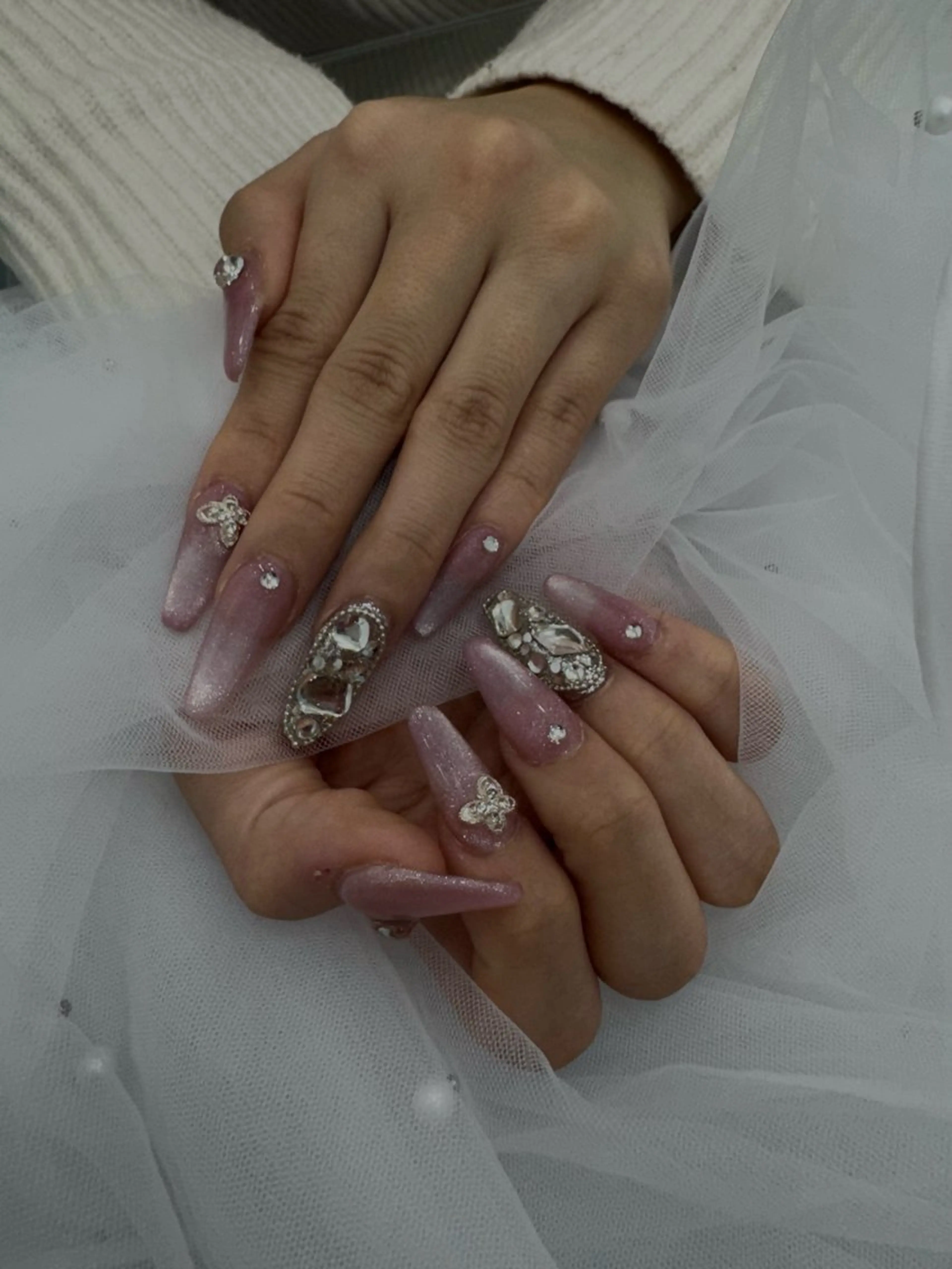 ネイル マグネットネイル スカルプネイル ハンドネイル Nakashima Harukaのネイルデザイン