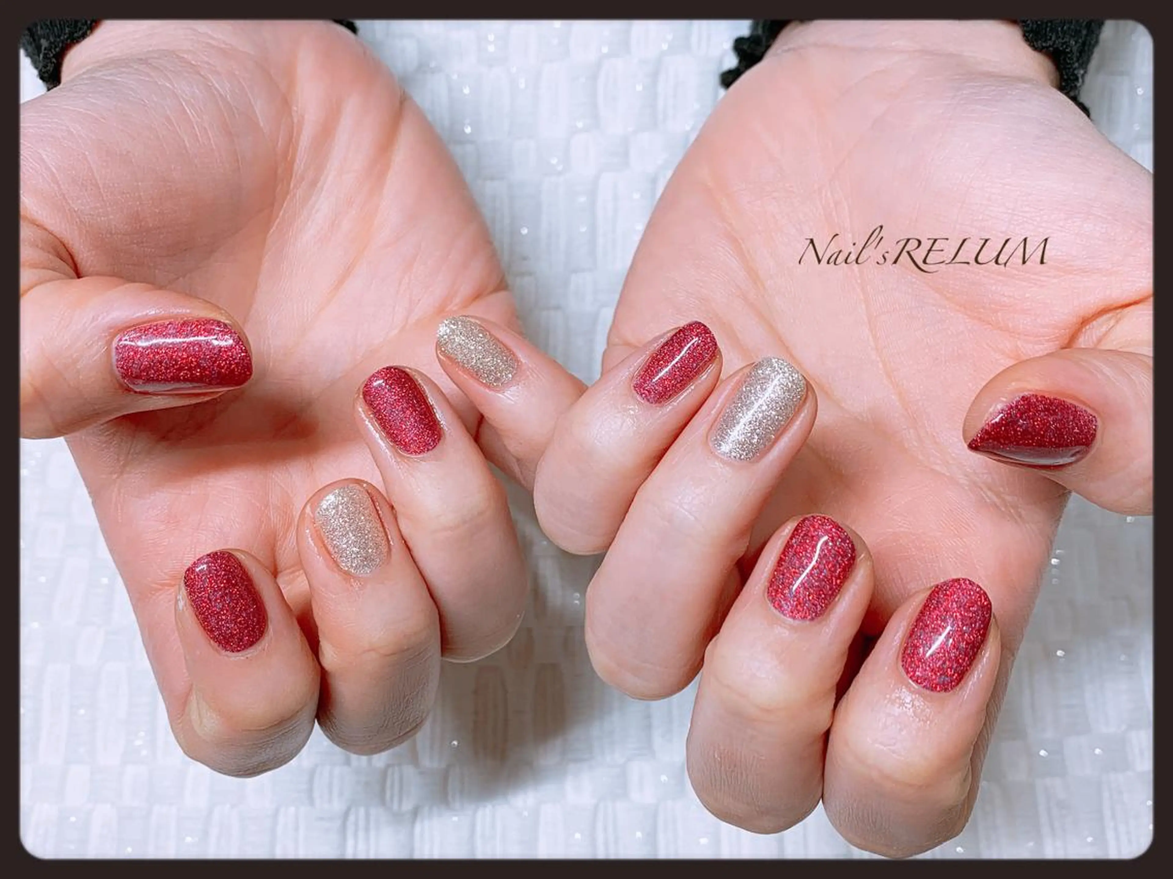 ネイル キラキラネイル ラメ(グリッター) THECOLORS所属・近貞 莉奈のネイルデザイン