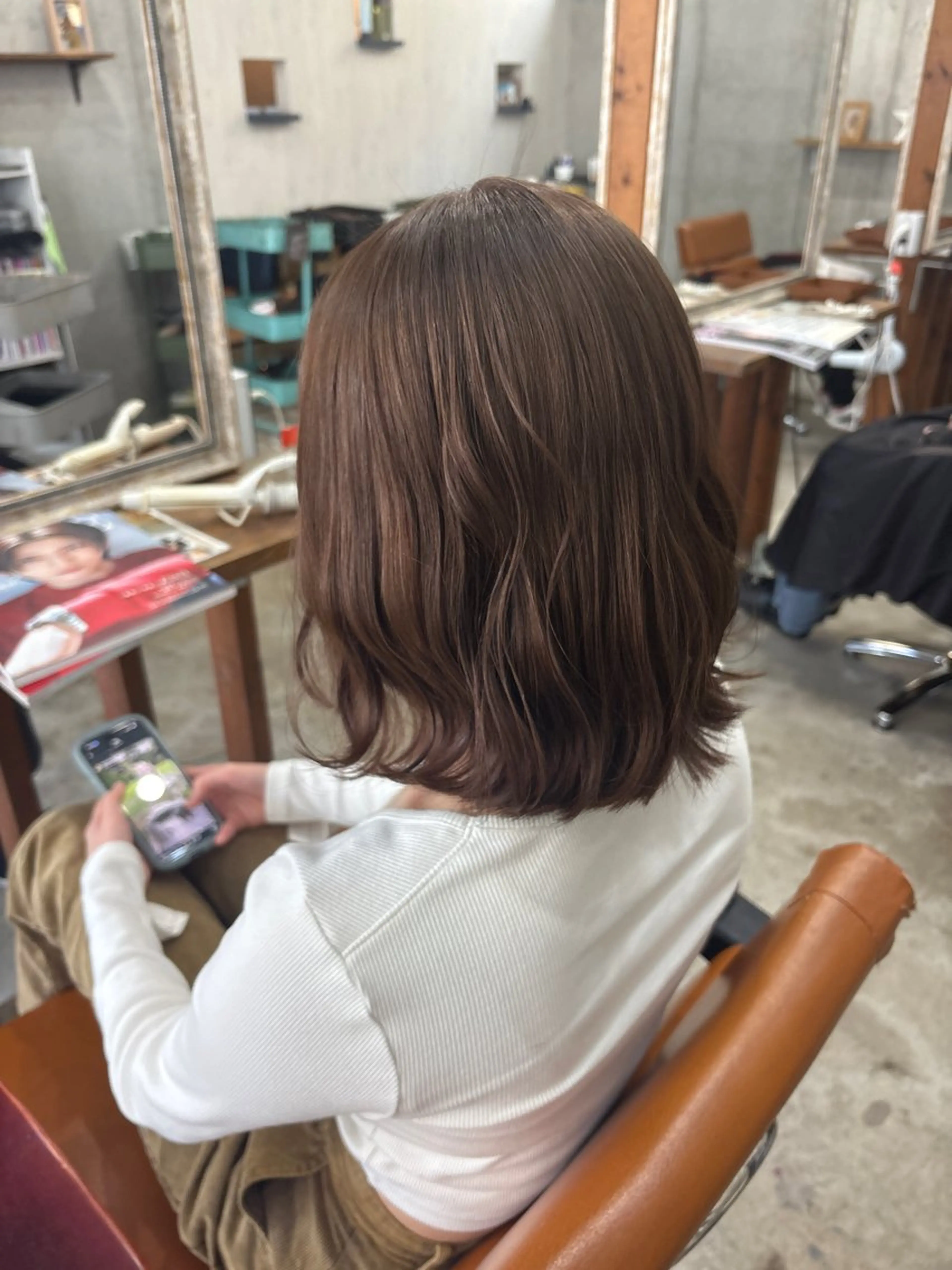 ミディアム カット ヘアカラー Trip 香椎所属・Yukino/ 透明カラー🫧のヘアスタイル