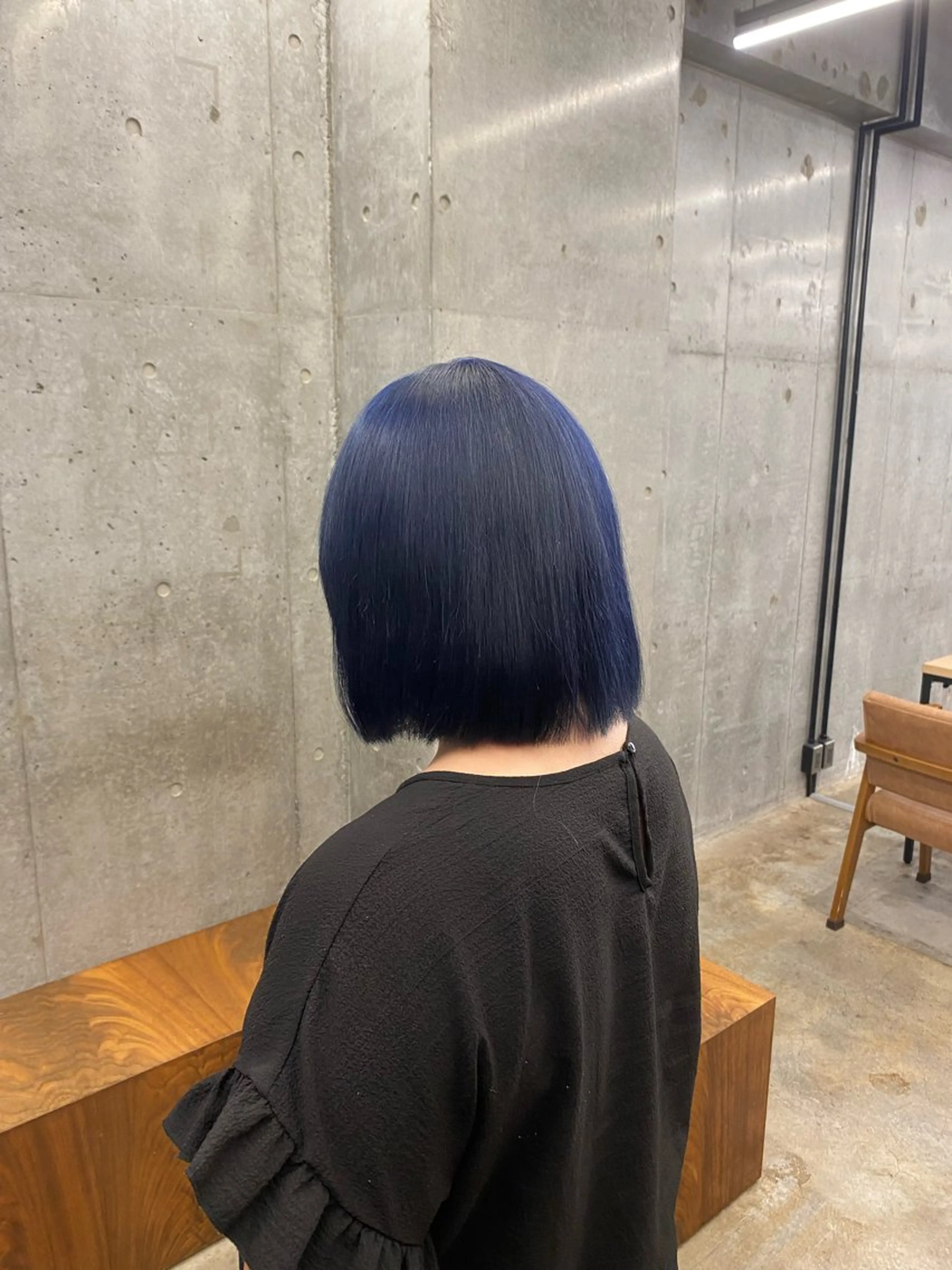 ショート カラー ブルーカラー ネイビーカラー ヘアカラー ✨️艶ハイトーン特化 ✨️佐藤望のヘアスタイル