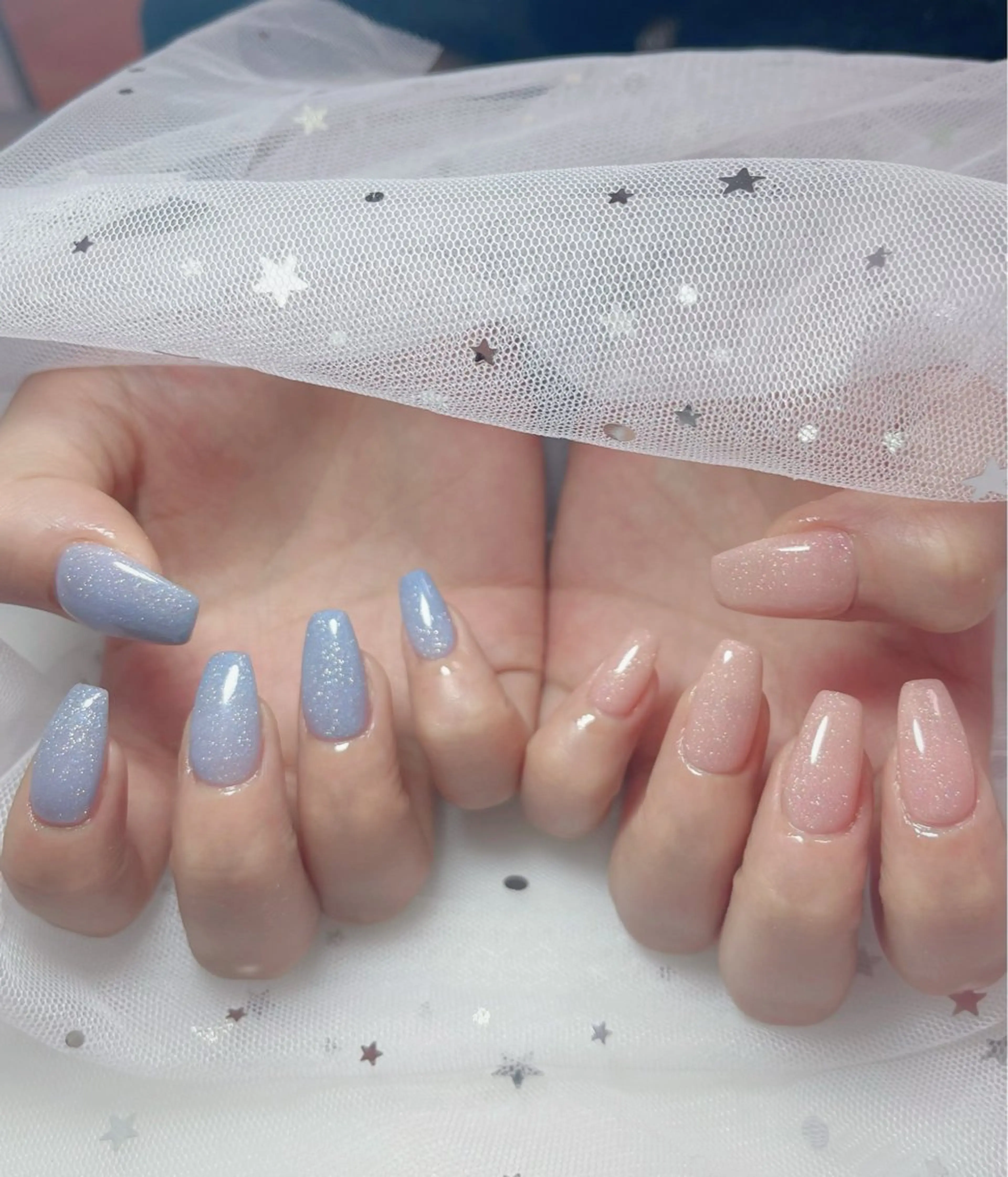 💓ジェルオフ無料💓ワンカラーorラメグラデーションの写真