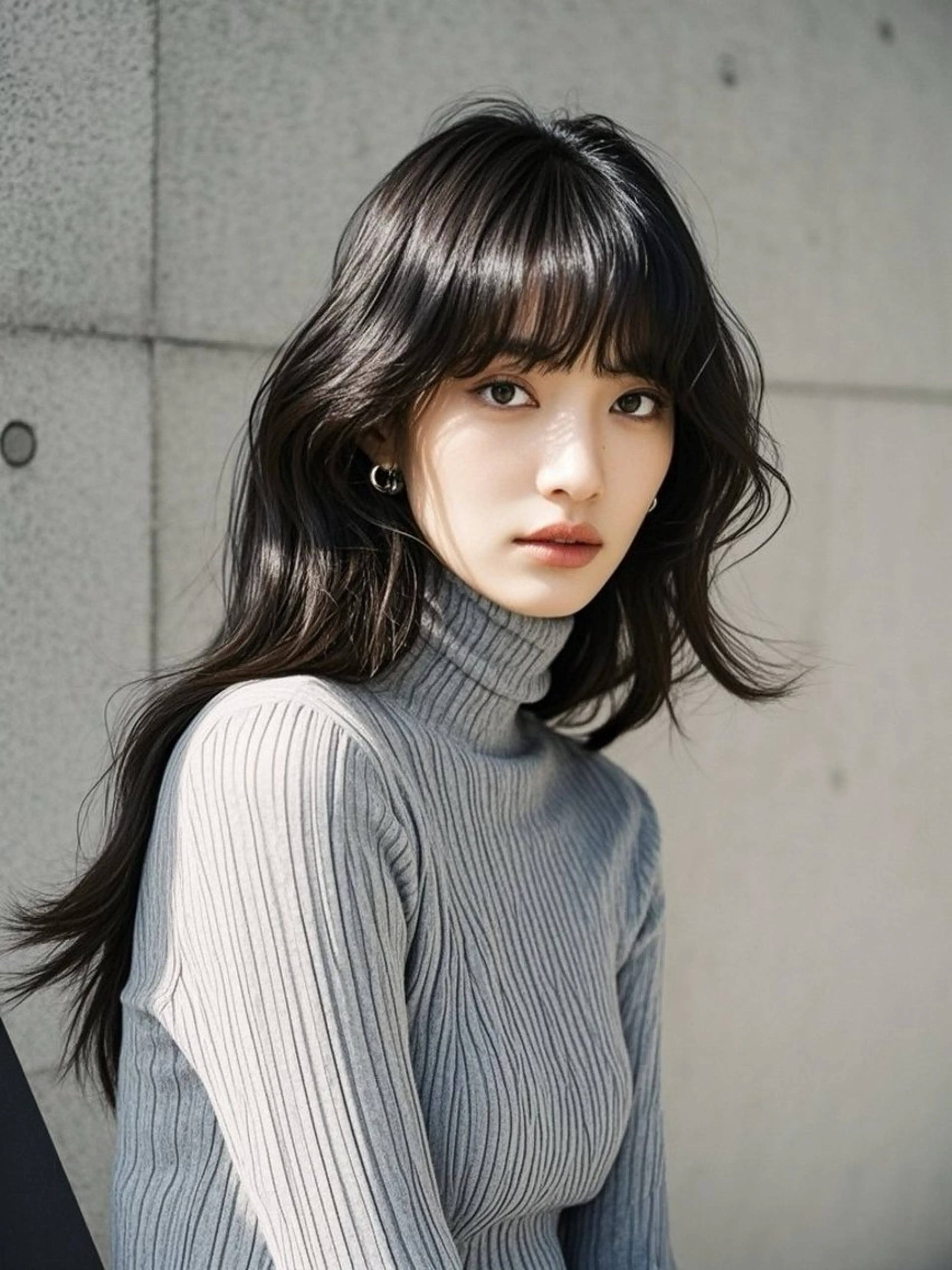 セミロング ショートボブ セミロングパーマ アッシュ ボブ くびれヘア カット ヘアカラー トリートメント ウルフカット 811 大阪梅田 ウルフのヘアスタイル