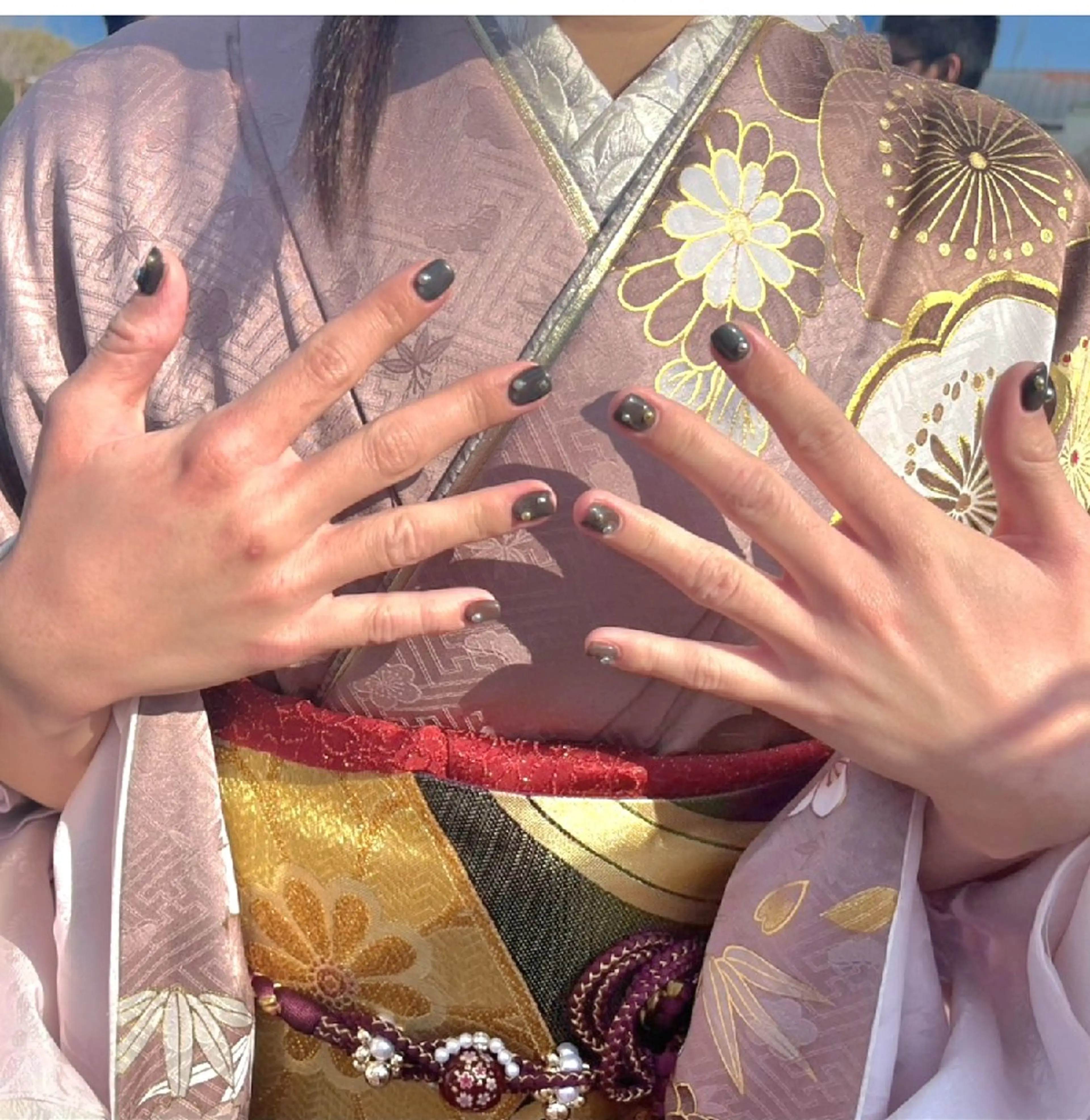 ネイル 成人式 マグネットネイル ハンドネイル   BENNIEのネイルデザイン