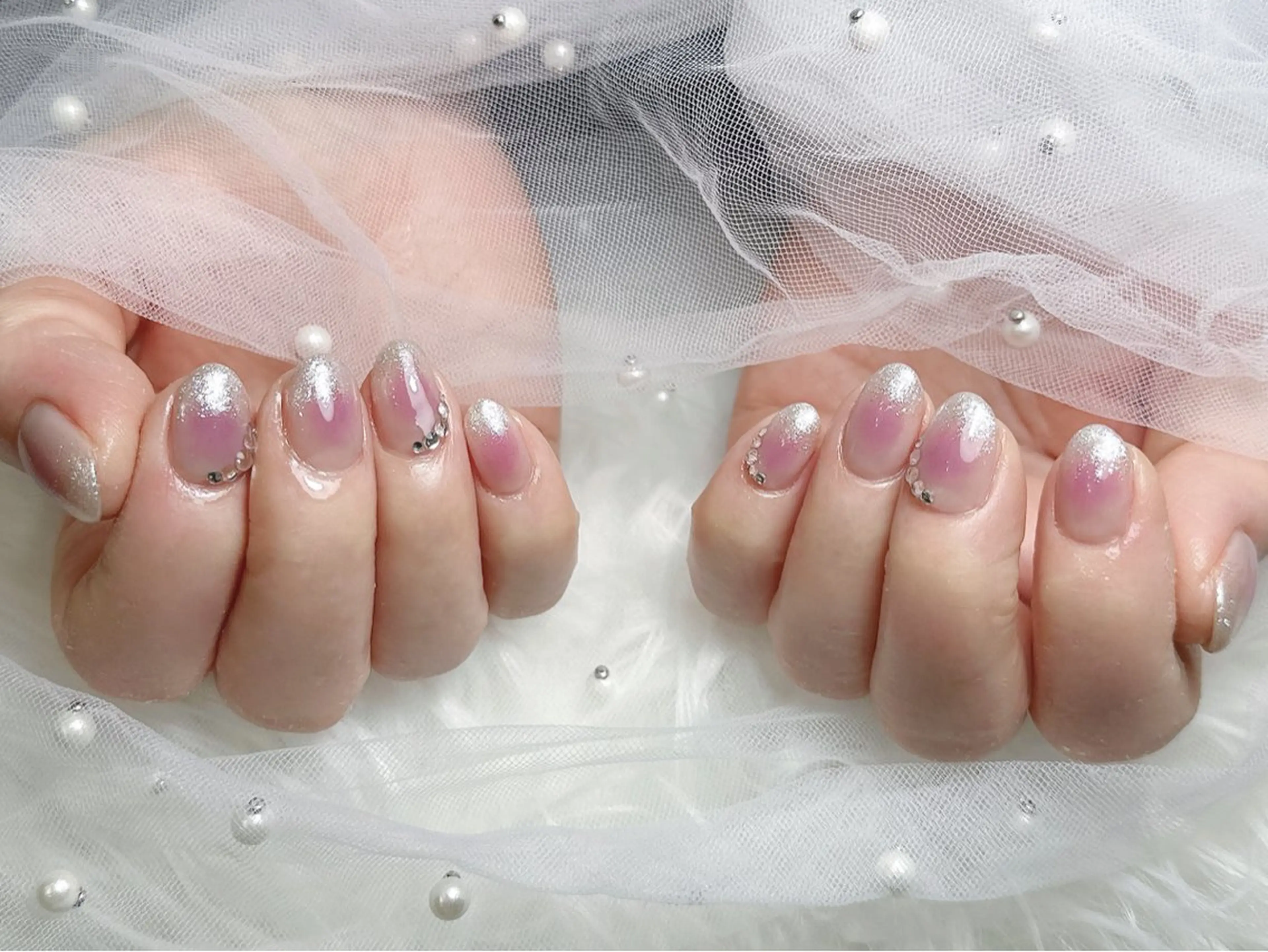 ネイル ハンドネイル フットネイル 【Eclat ｴｸﾗ】nail＆beauty所属・Eclat〔ｴｸﾗ〕 MOEKA𝜗𝜚*のネイルデザイン