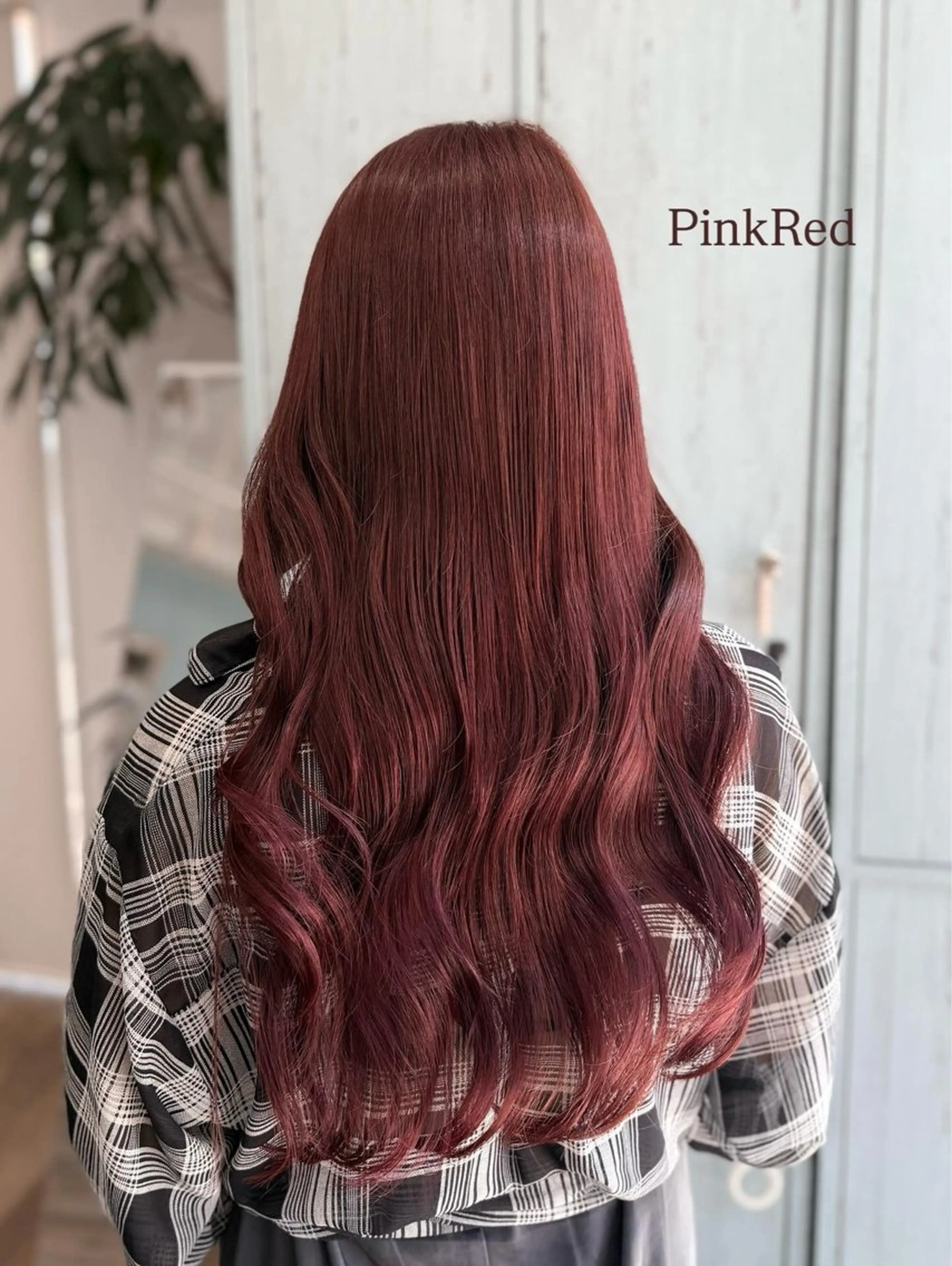 ロング カット ヘアカラー トリートメント ピンク・ラベンダー/ レイヤー/NANAのヘアスタイル