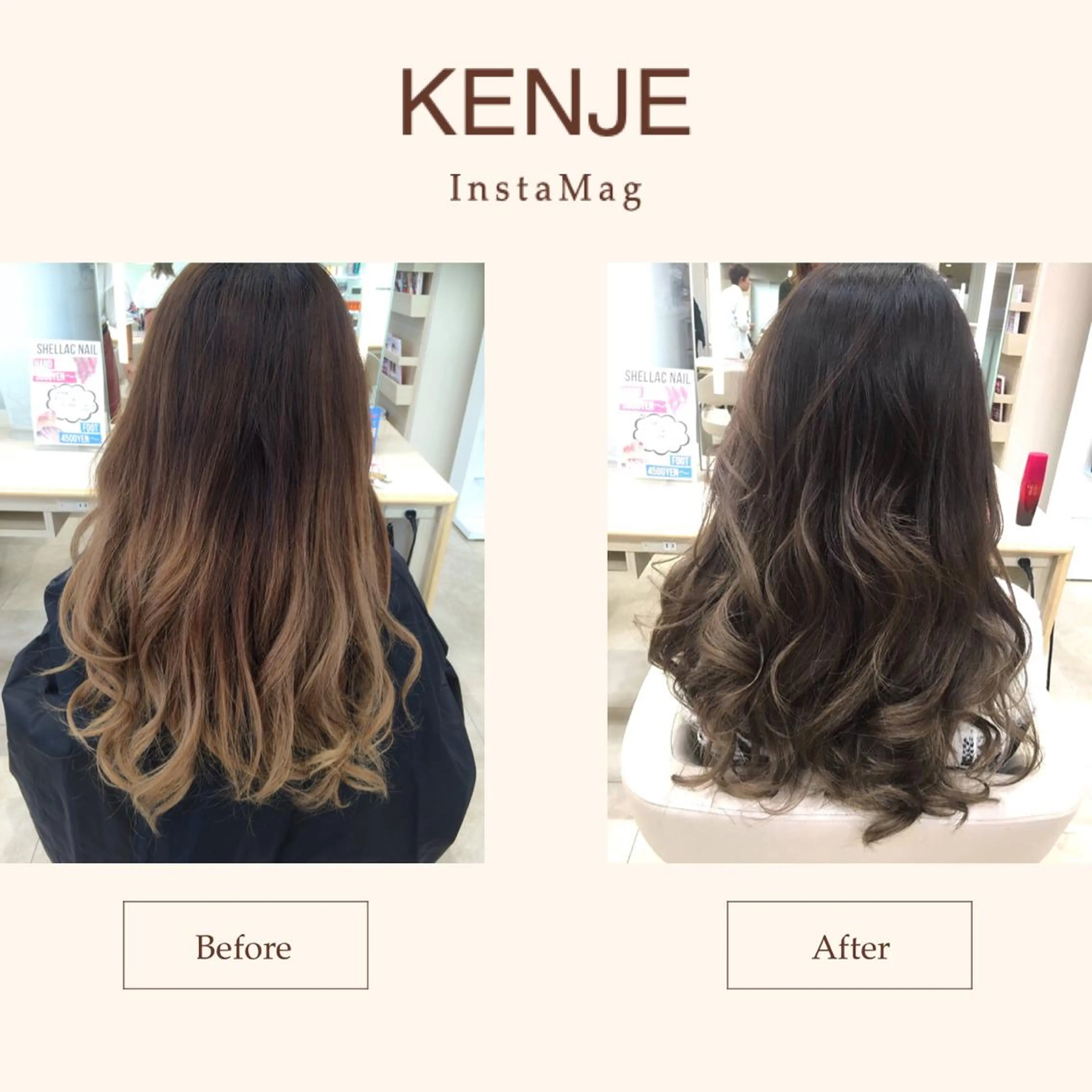 ロング カラー アッシュ グラデーションカラー 高橋恵🌈生え癖改善 ウルフ/レイヤーのヘアスタイル