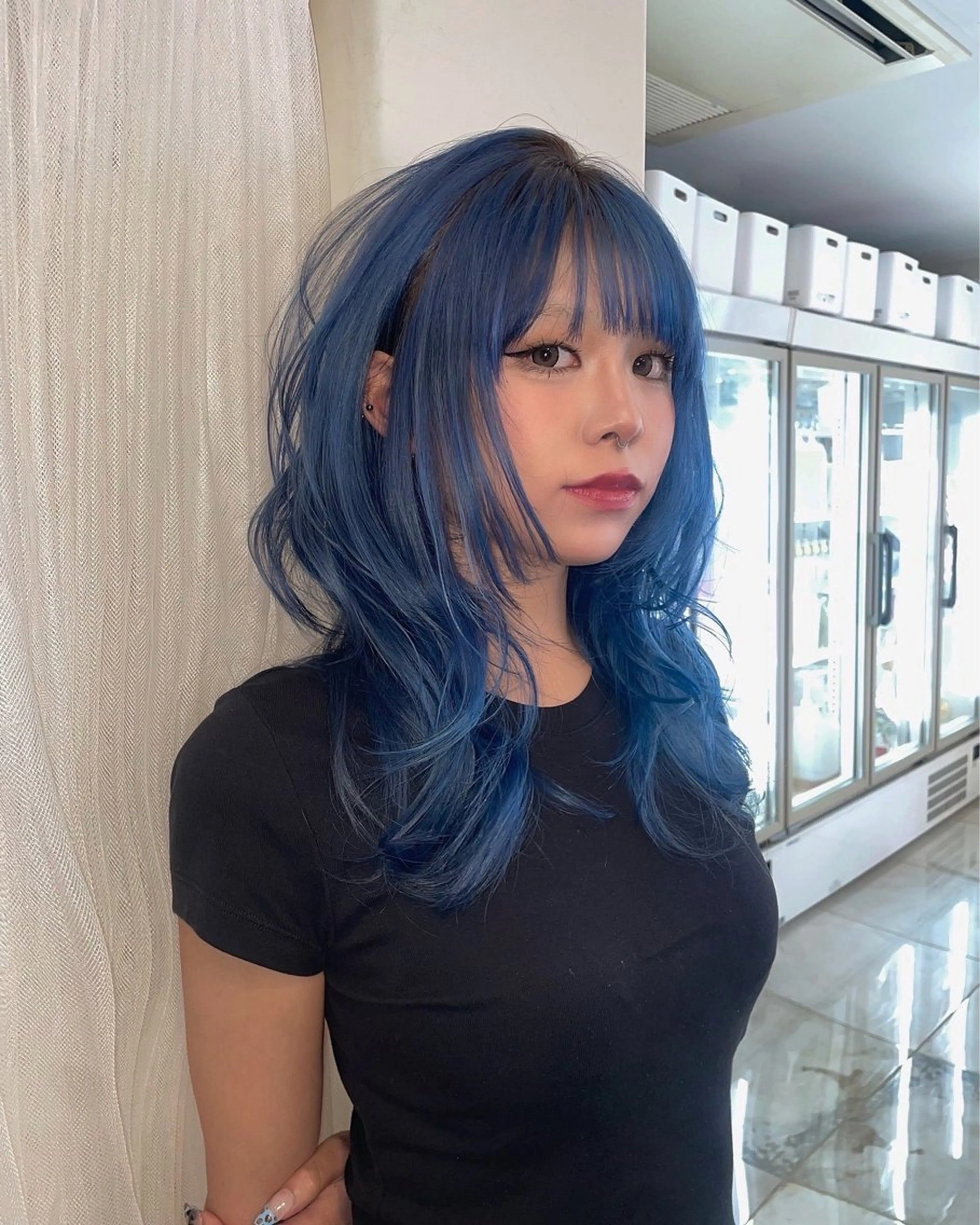 カラー 学生 ヘアカラー トリートメント ヘッドスパ ヘアセット HARUNA/原宿/ デザイン/カットのヘアスタイル