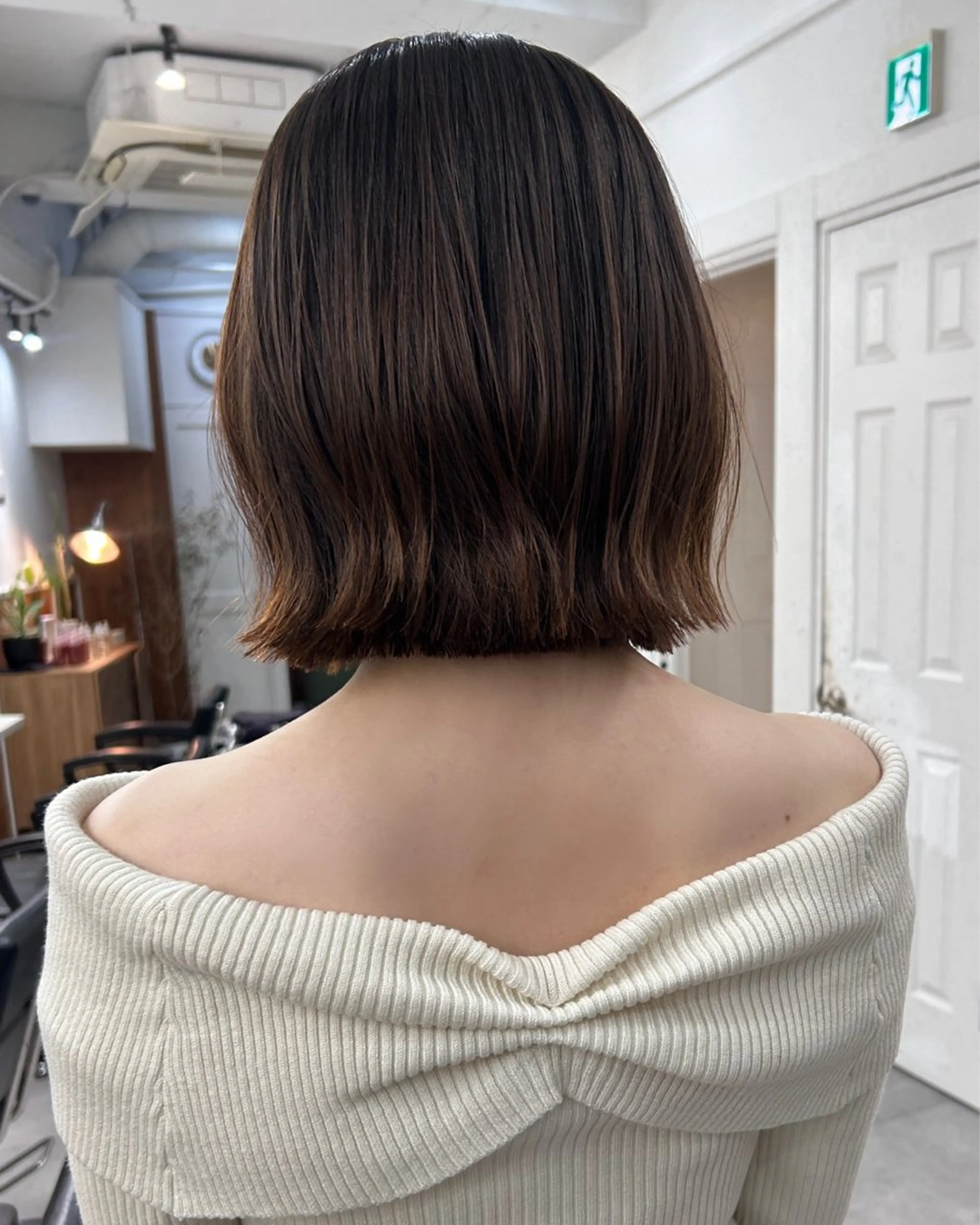 ミディアム カラー カット ヘアカラー レイヤーボブ/ 艶カラー/サナ🌼のヘアスタイル