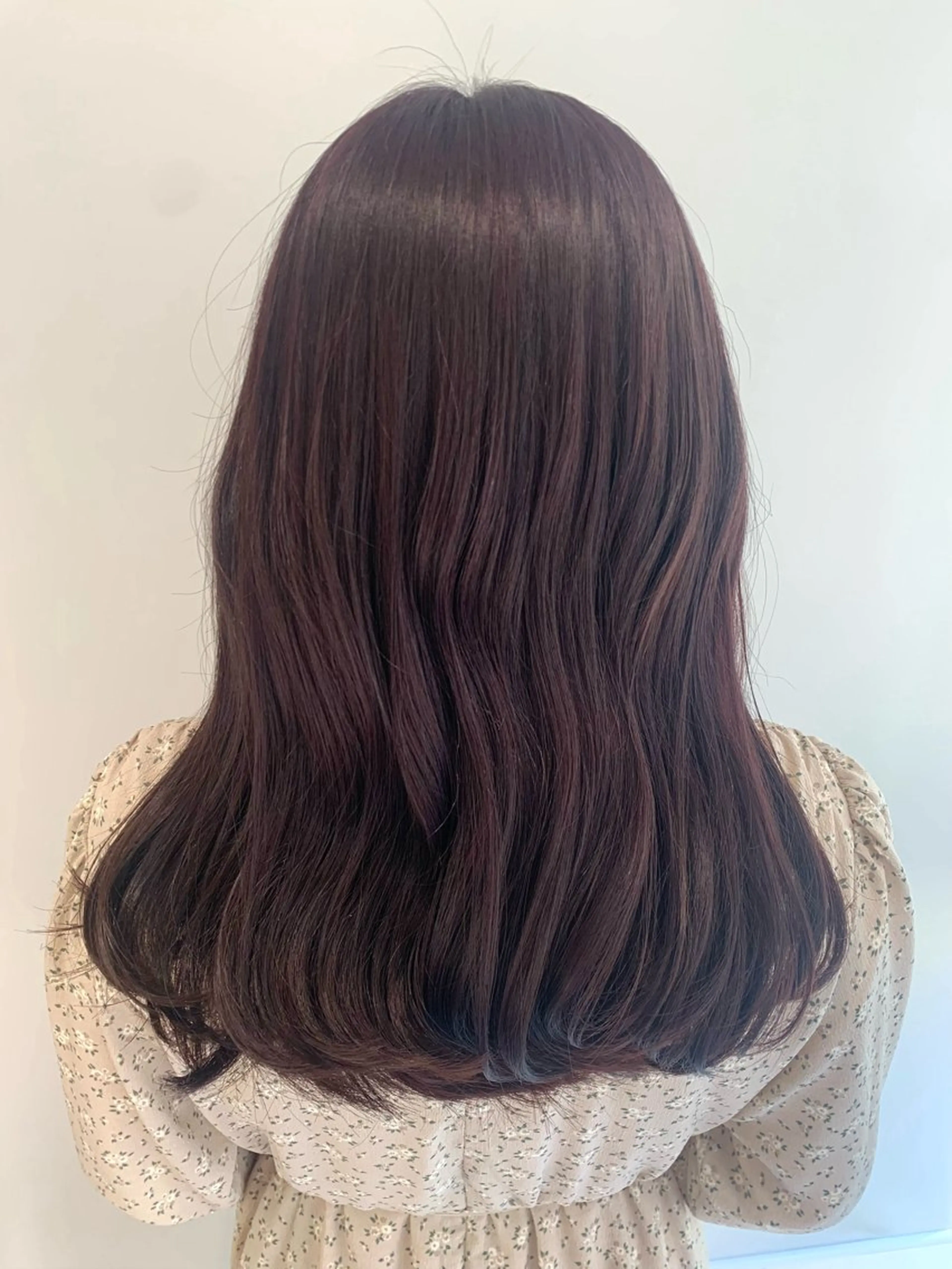 セミロング カラー カット ヘアカラー トリートメント 松浦ゆずき 韓国/ 診断/ダウンパーマのヘアスタイル