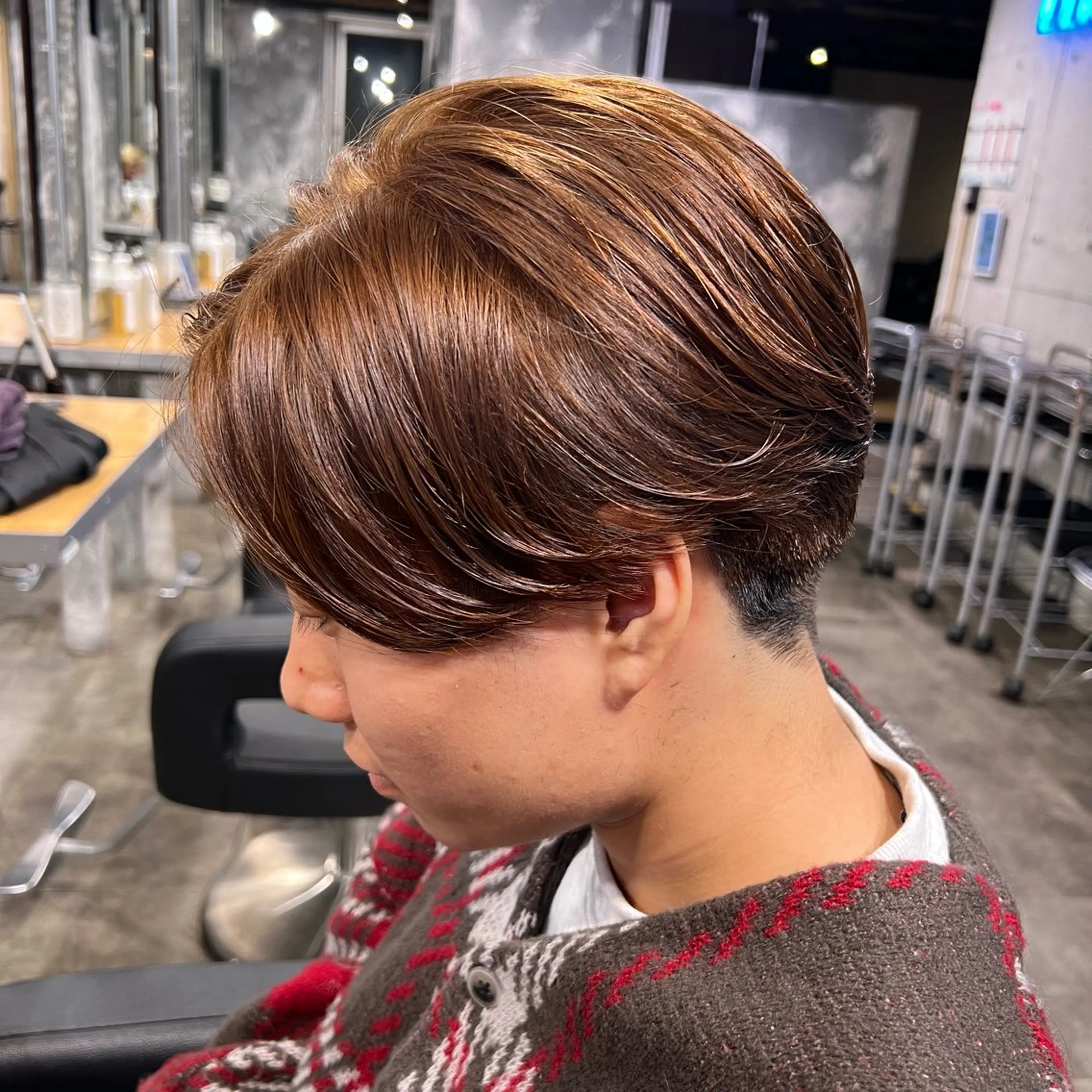 ショート カラー パーマ ヘアアレンジ メンズ キッズ アップバング センターパート メンズハイライト マッシュ メンズパーマ 🔷横浜1のパーマ 職人🔷将太郎のヘアスタイル
