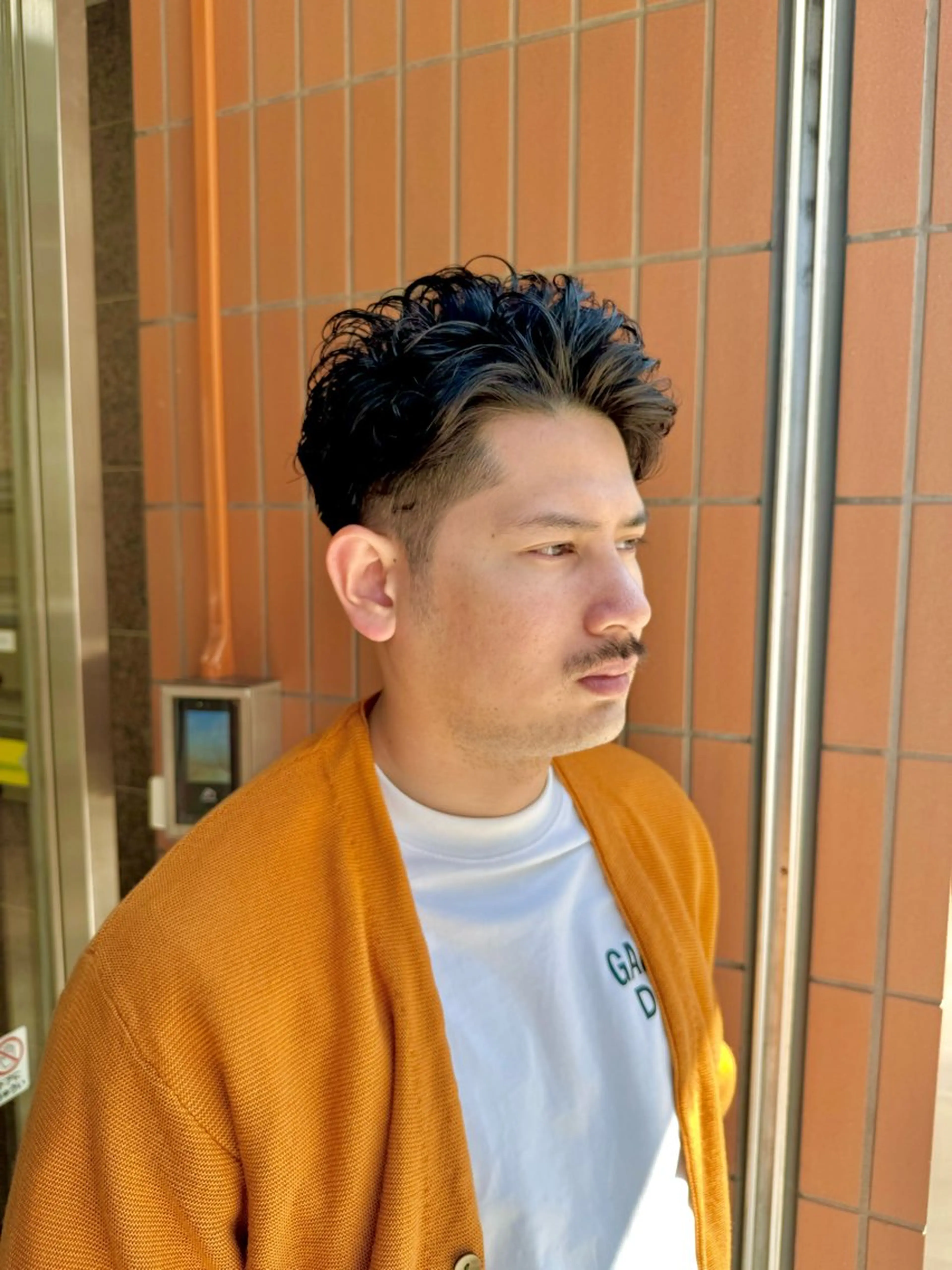 パーマ メンズ カット パーマ CHIC 蘭のヘアスタイル