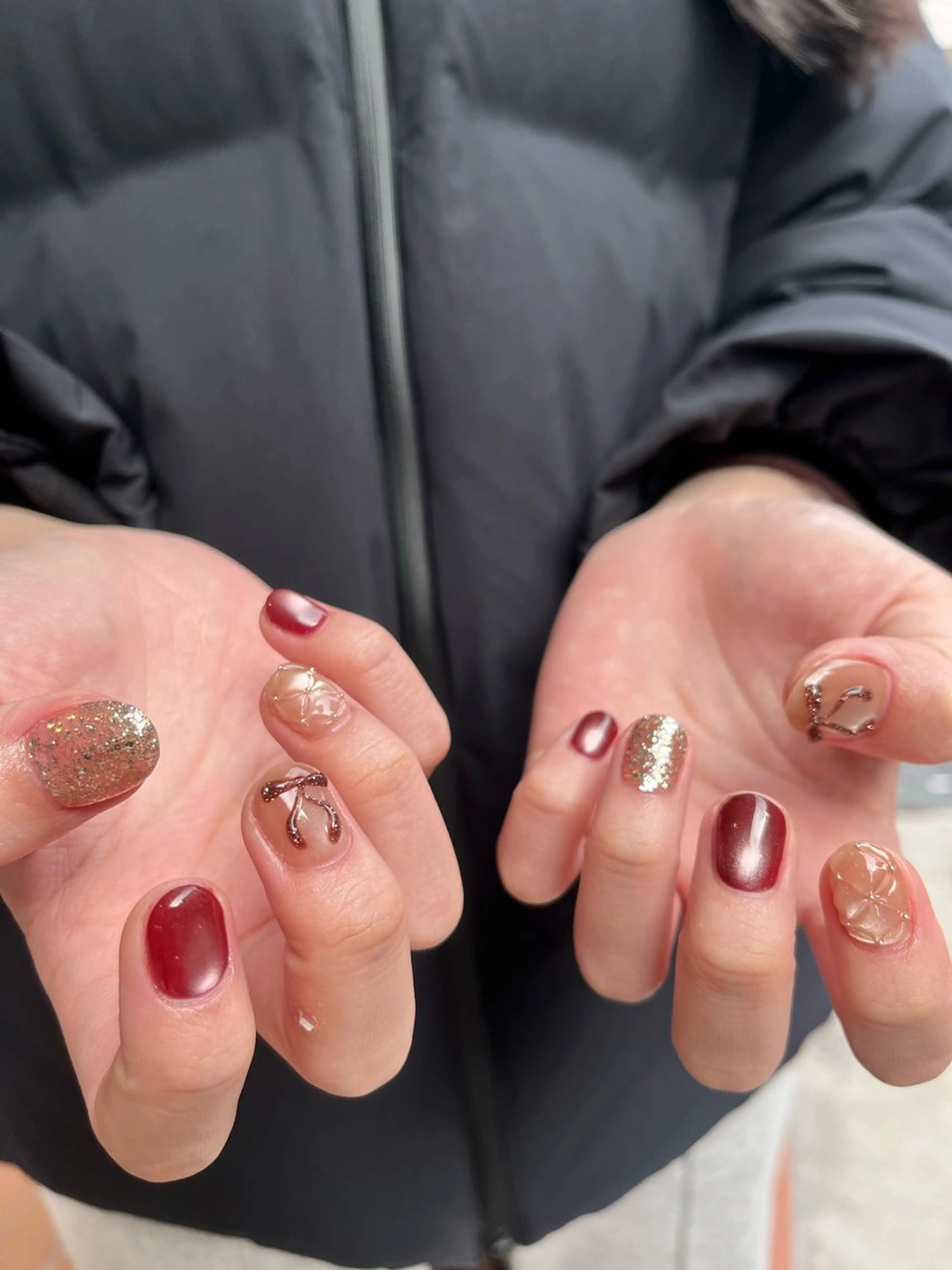 ネイル バレンタイン ハンドネイル ballie／小野原 なつみのネイルデザイン