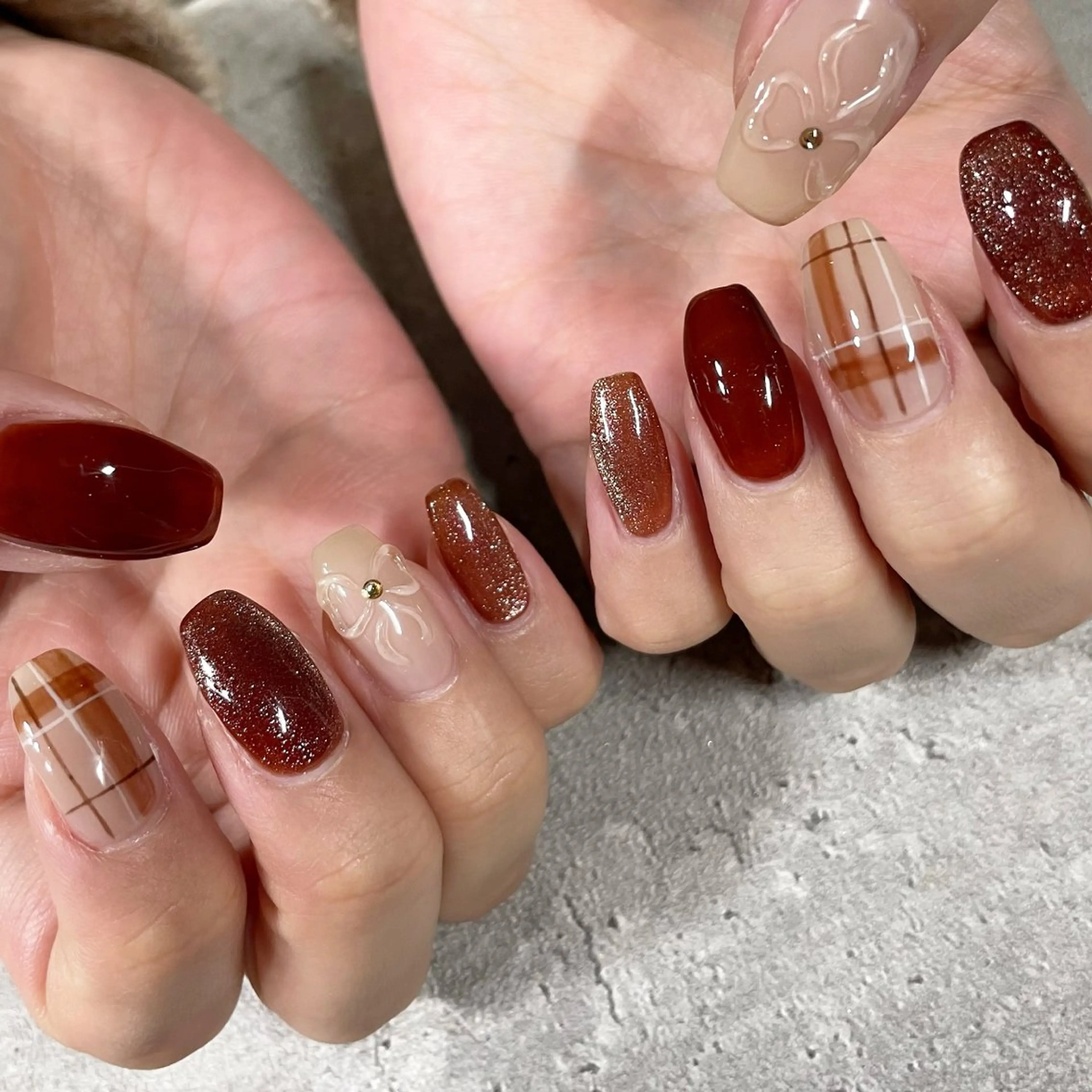 ネイル ジェルネイル 東 千夏のネイルデザイン