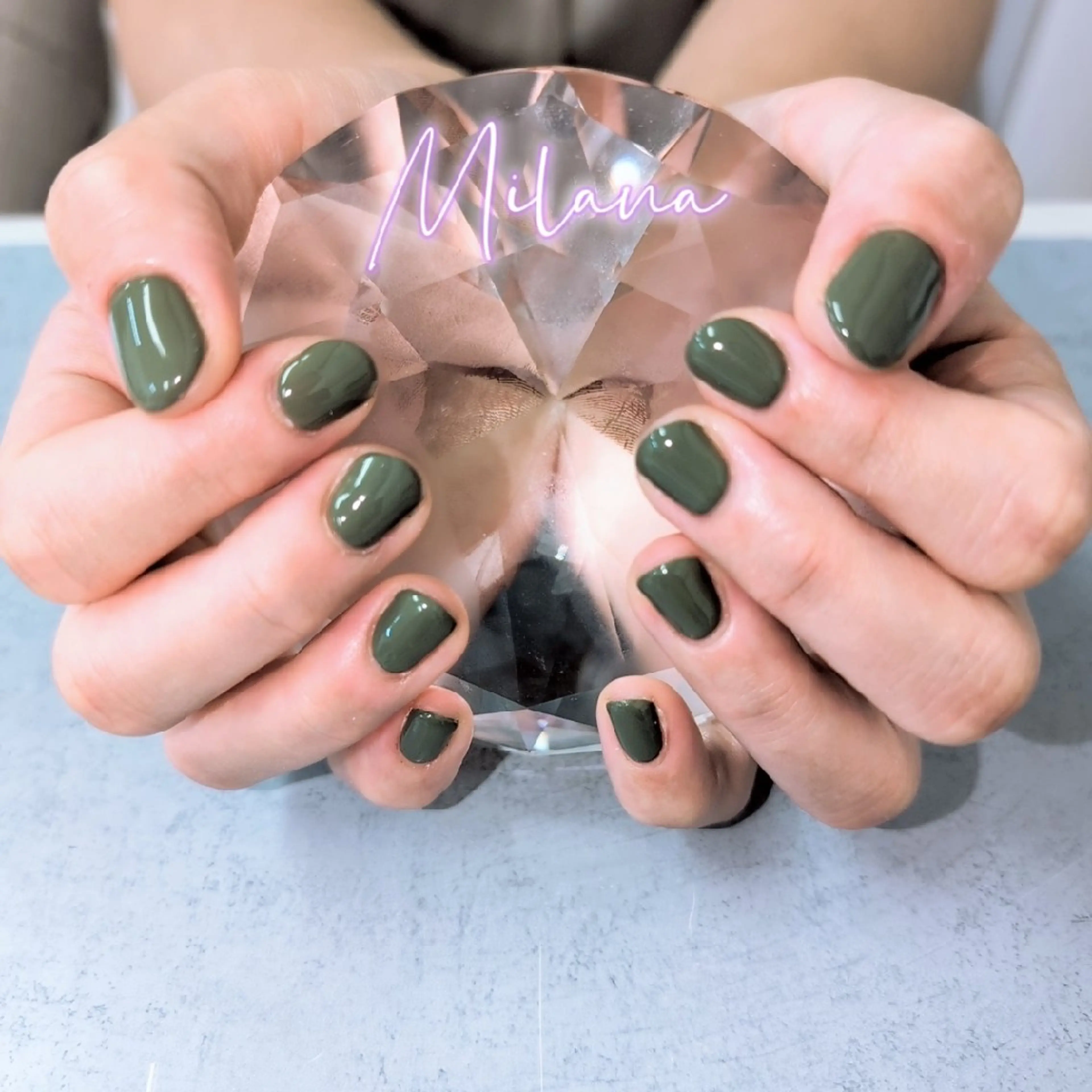 ネイル ワンカラーネイル Milana 川瀬のネイルデザイン