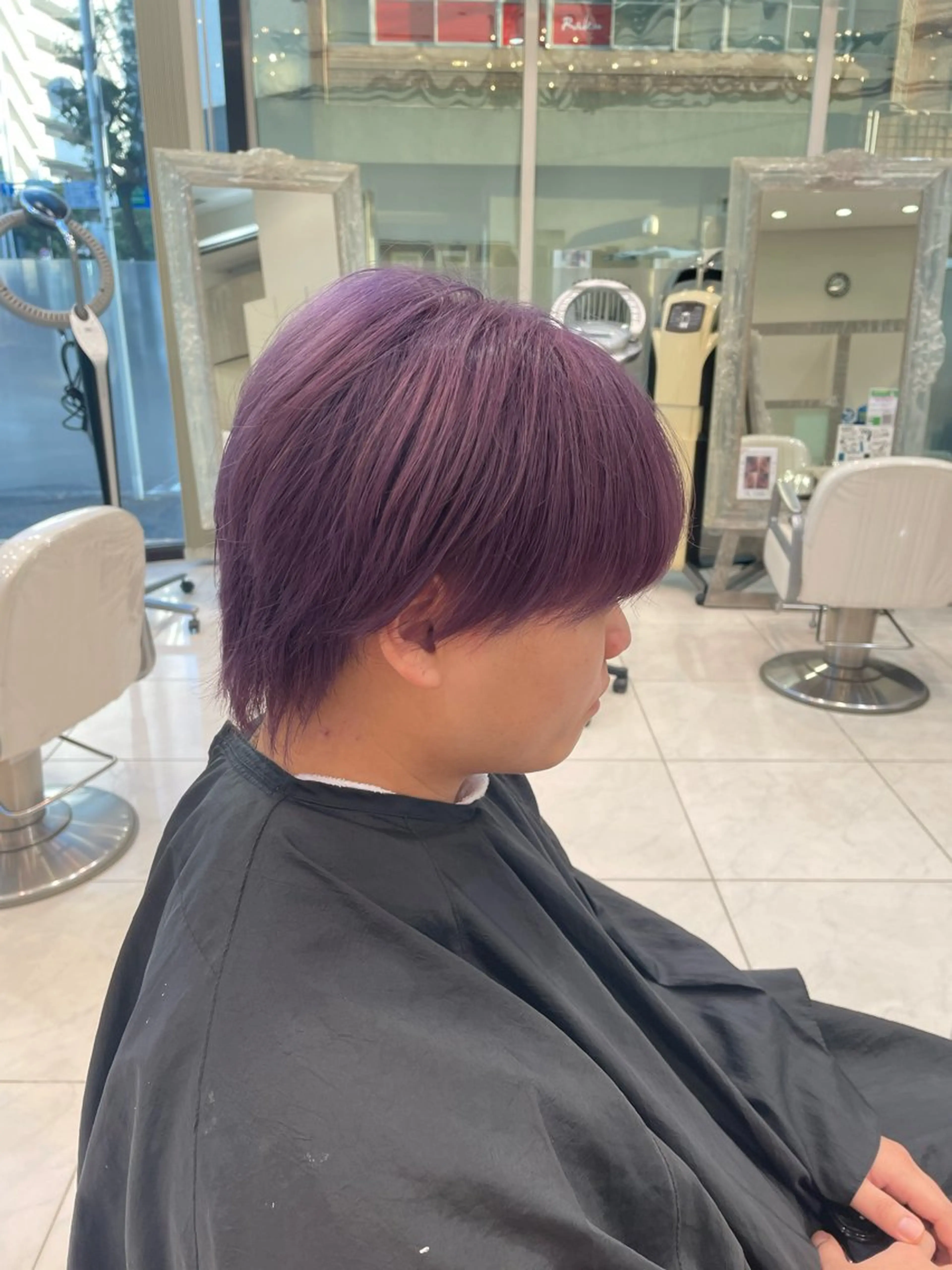 ショート カラー メンズ カット ヘアカラー トリートメント メンズパーマ特化 真栄平有希のヘアスタイル