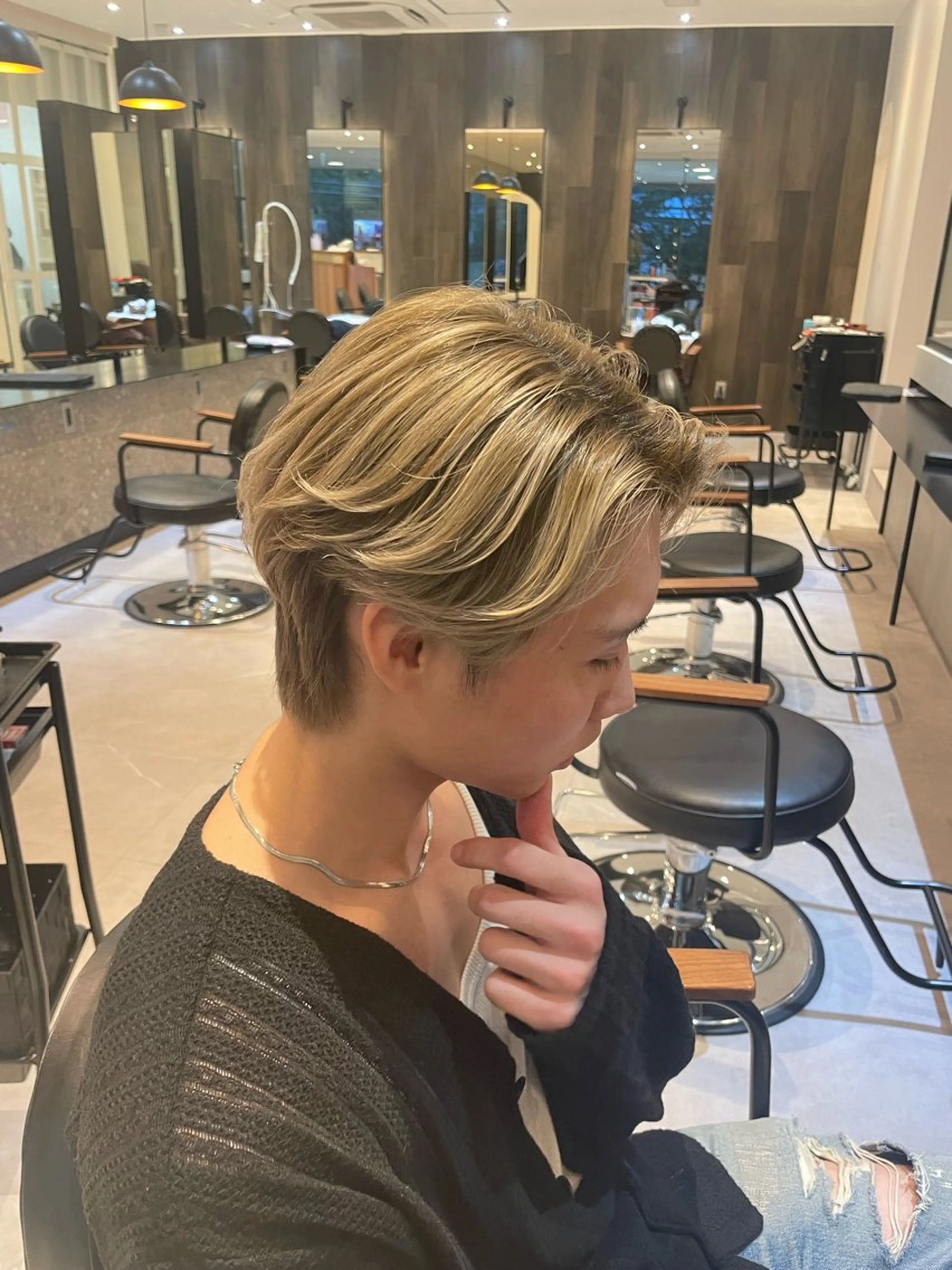 メンズ カット ヘアカラー トリートメント 韓国ヘア/そら レイヤー透明感カラーのヘアスタイル