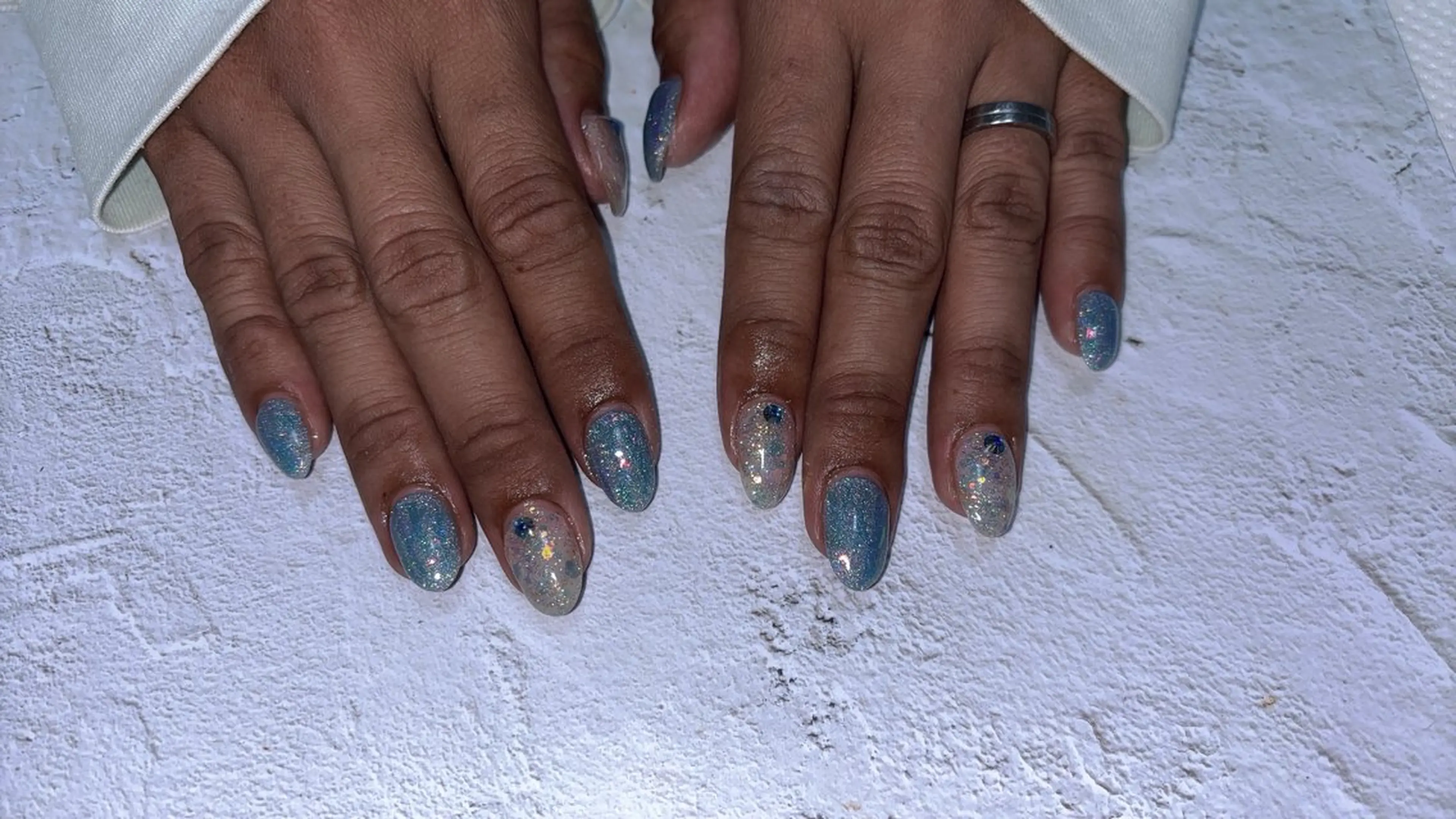 ネイル フラッシュネイル ジェルネイル ストーンネイル ハンドネイル coco nailのネイルデザイン