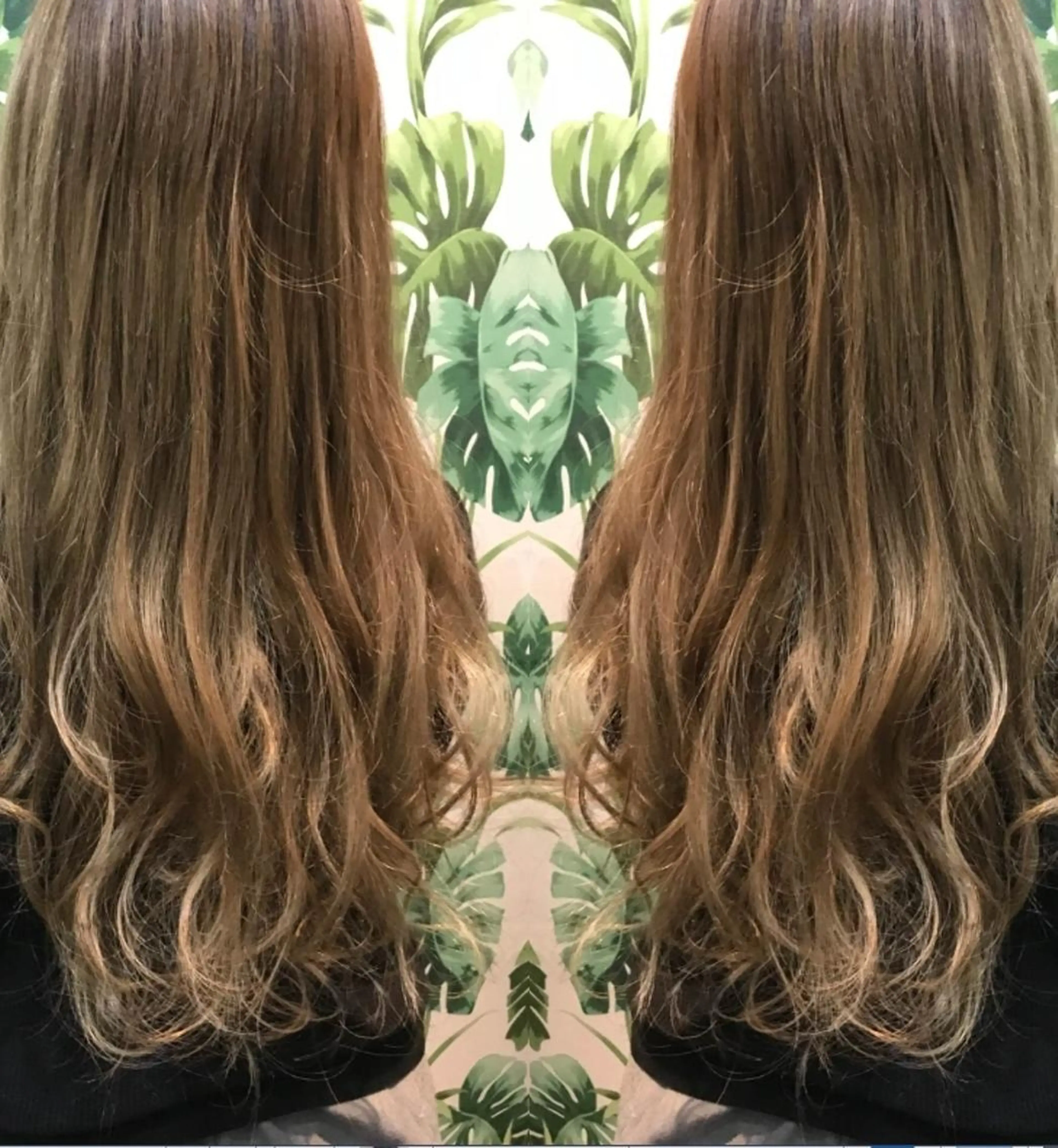 ロング カラー チビ編み込みエクステ シールEXどぅ〜すのヘアスタイル