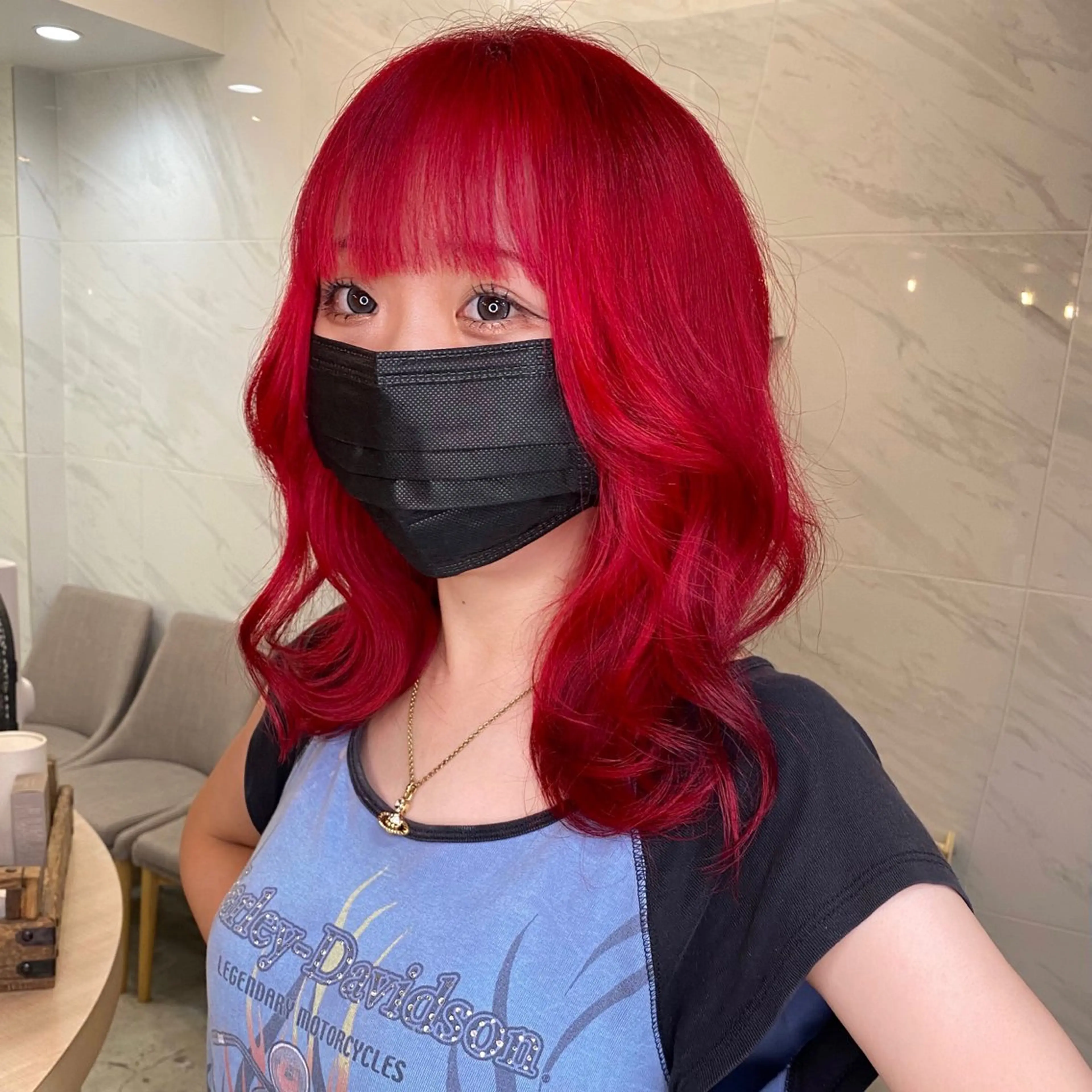 ミディアム SHIN レイヤー‪‪カットのヘアスタイル