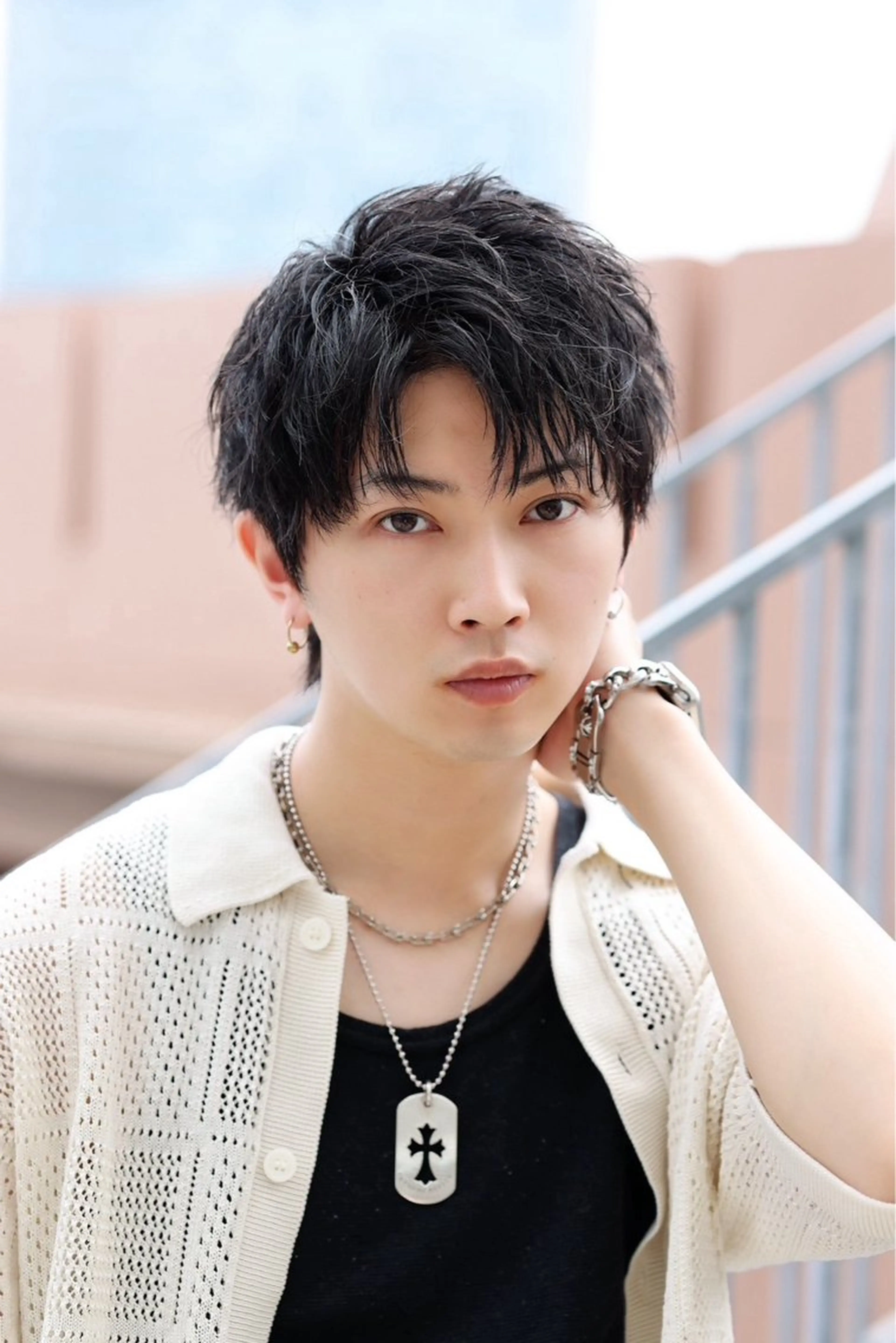 ミディアム カラー パーマ ヘアアレンジ メンズ 🍀髪質改善 ケアカラーrootsのヘアスタイル