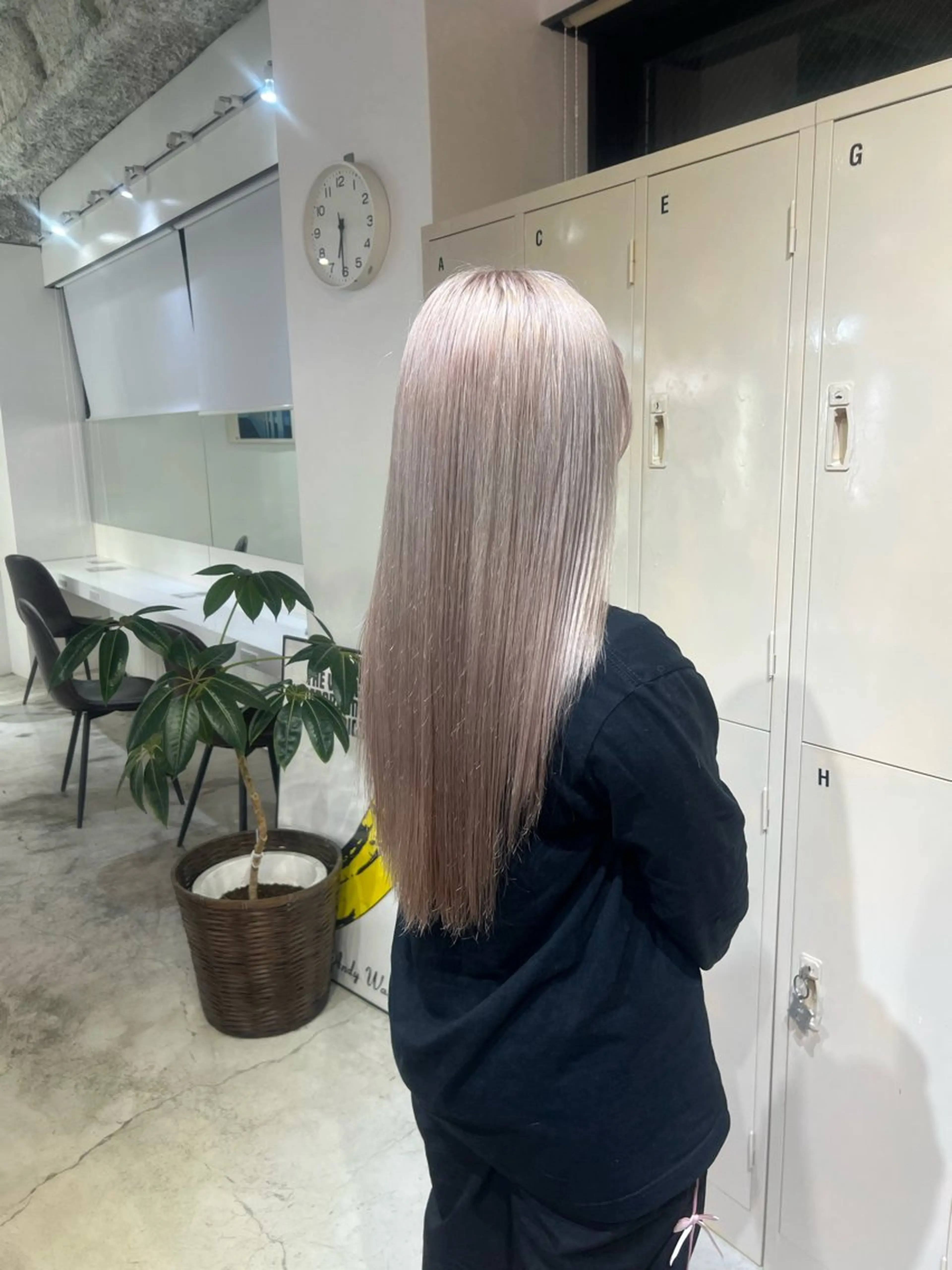 ロング ヘアカラー トリートメント 💎艶ハイトーン💎 はるかのヘアスタイル