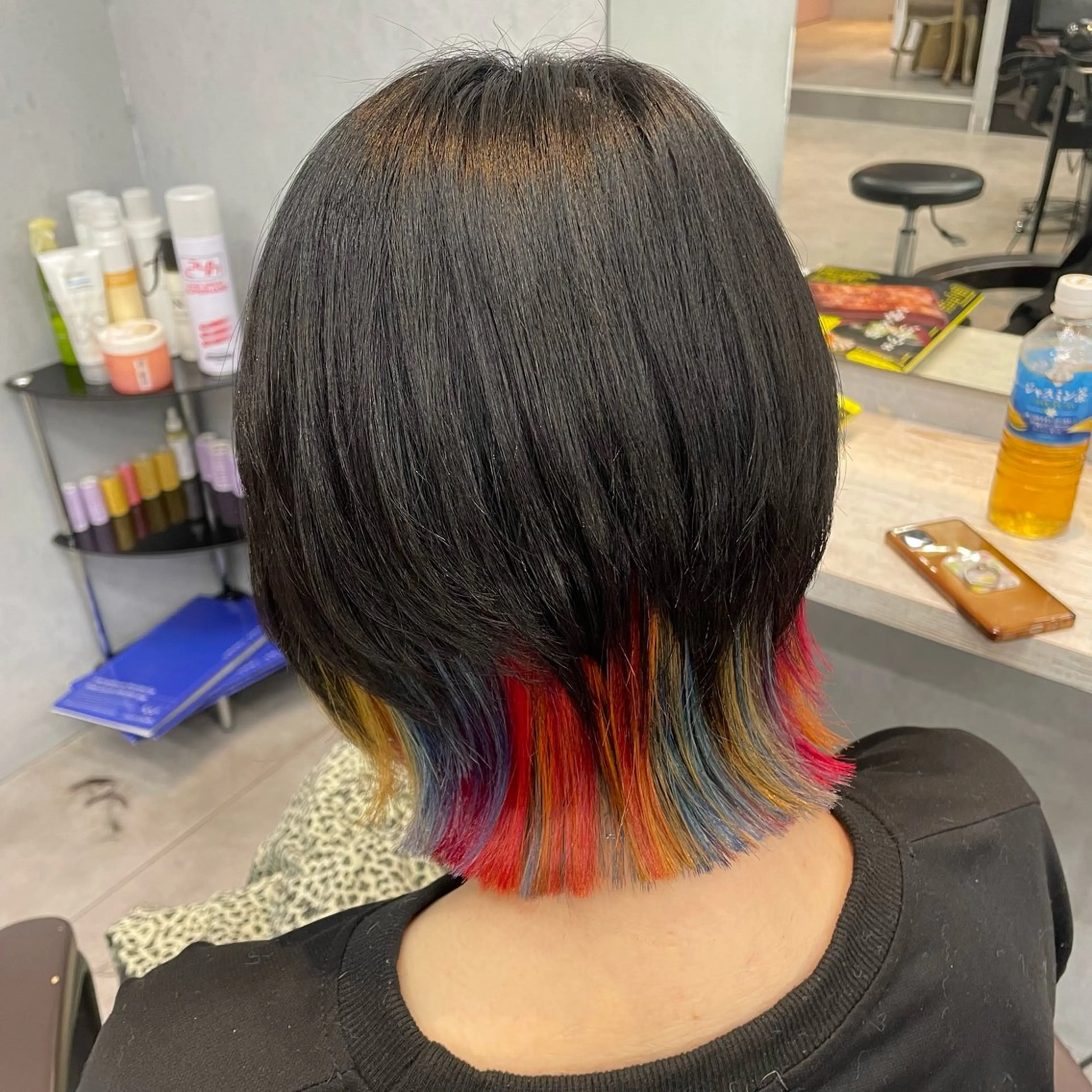 ミディアム カット ヘアカラー 🫧艶髪/ブリーチ 🐳honami🫧のヘアスタイル