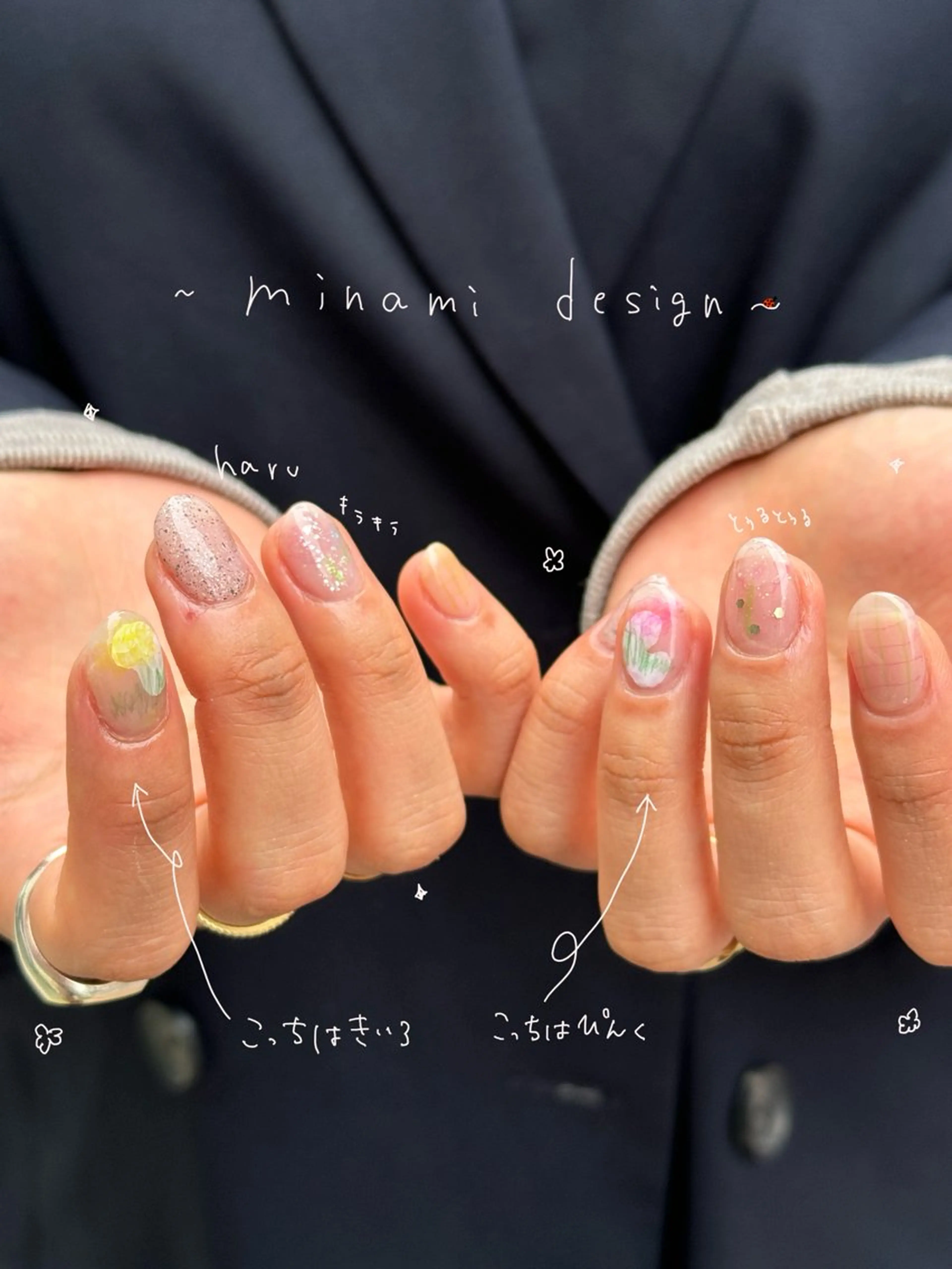 ネイル ネイルチップ nail atelier 泡沫 utakata所属・ナカジマミナミ ﾈｲﾘｽﾄのネイルデザイン