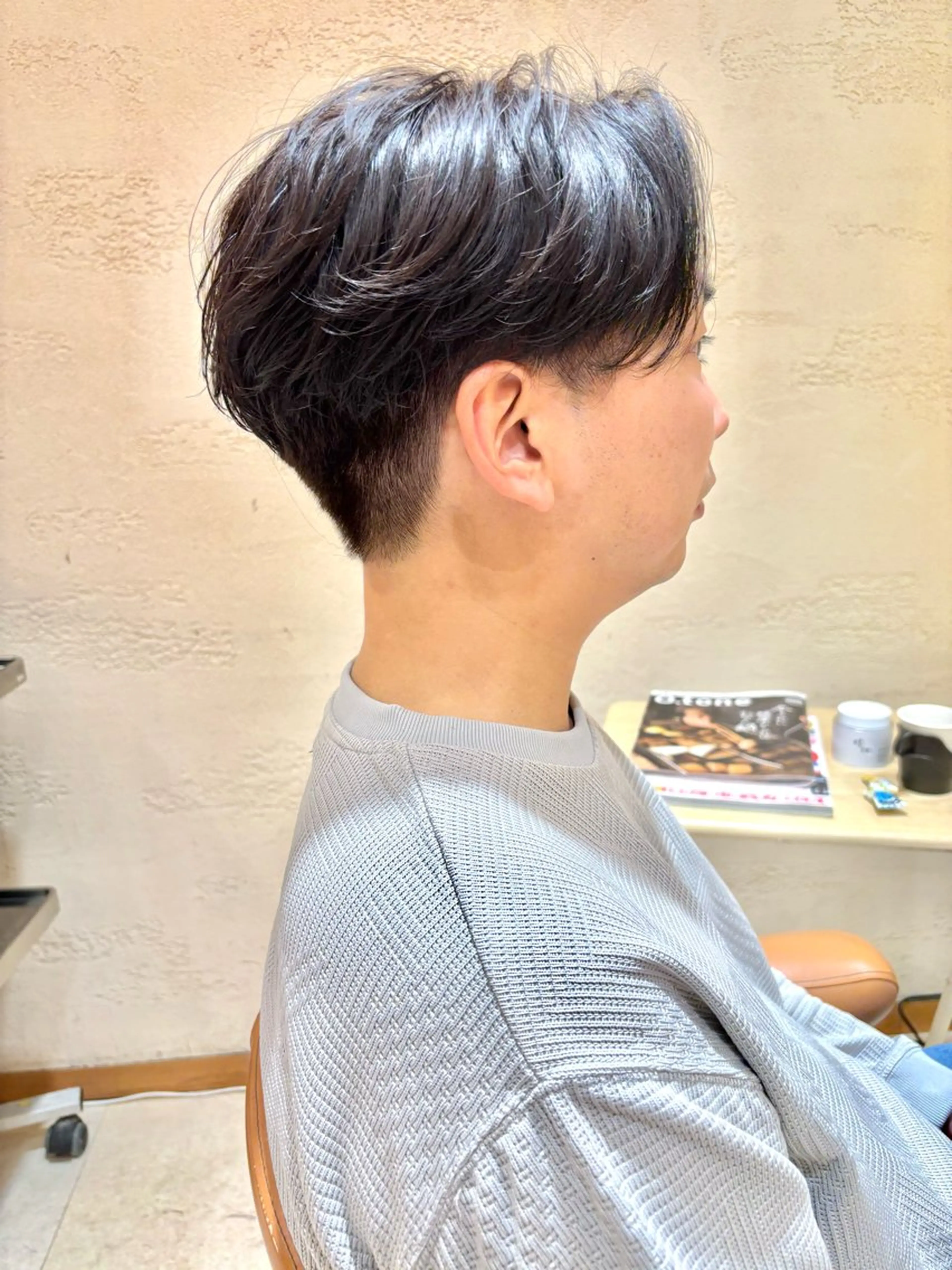 ショート パーマ メンズ メンズパーマ ニュアンスパーマ メンズショート/ メンズパーマ藤森のヘアスタイル