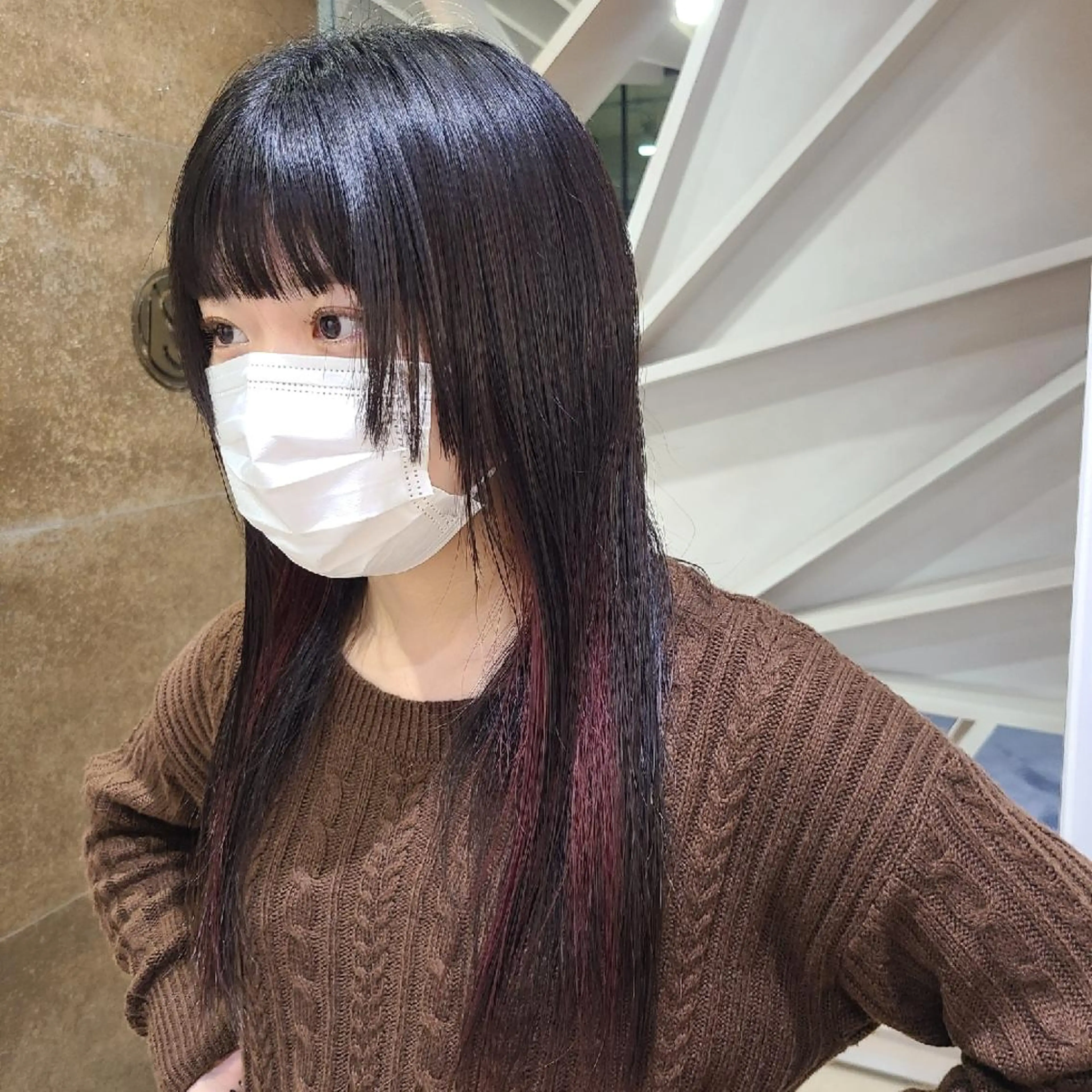 ミディアム 佐々木 美玖のヘアスタイル