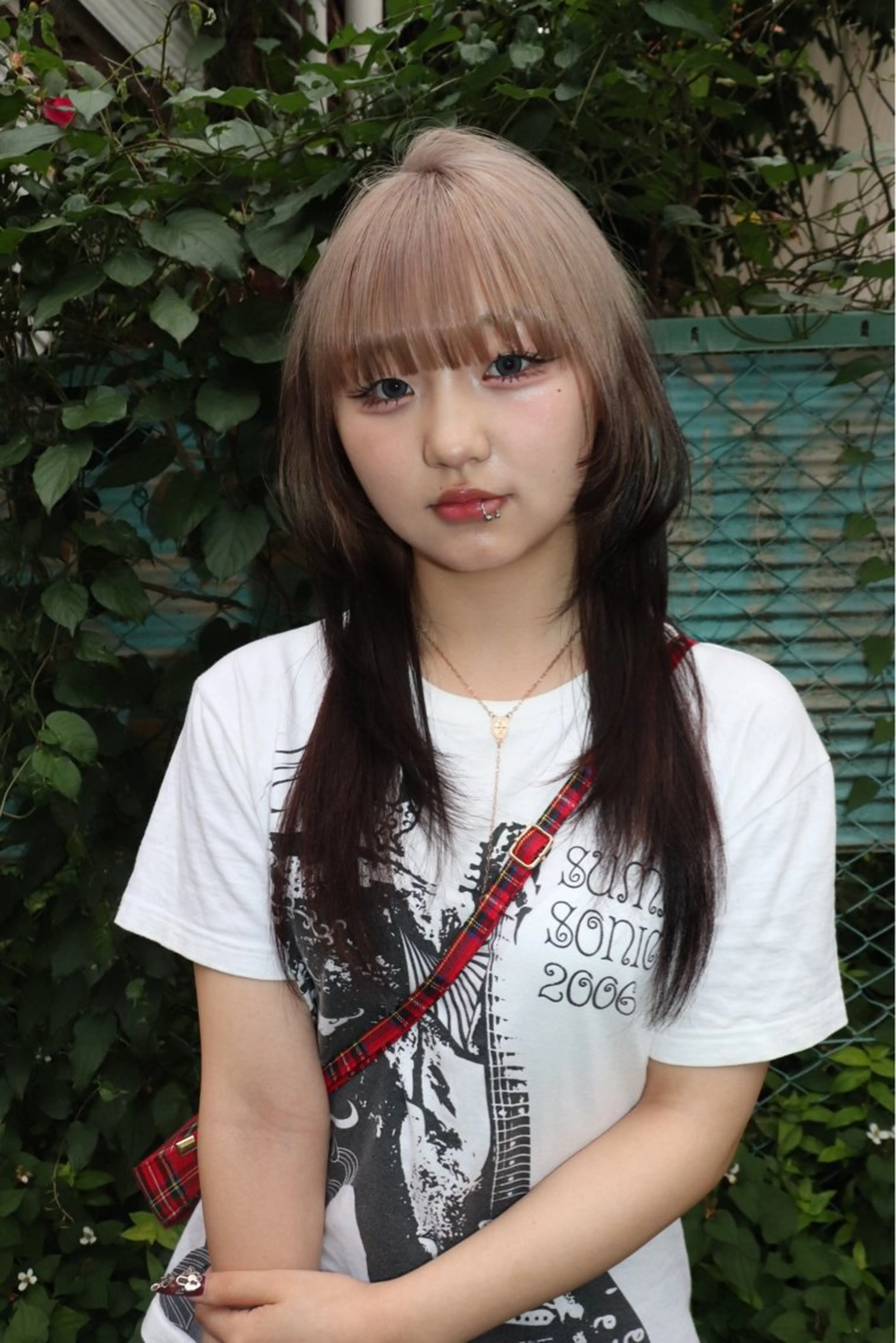 セミロング カラー ヘアアレンジ ヘアカラー @kyoniyy KYONIのヘアスタイル