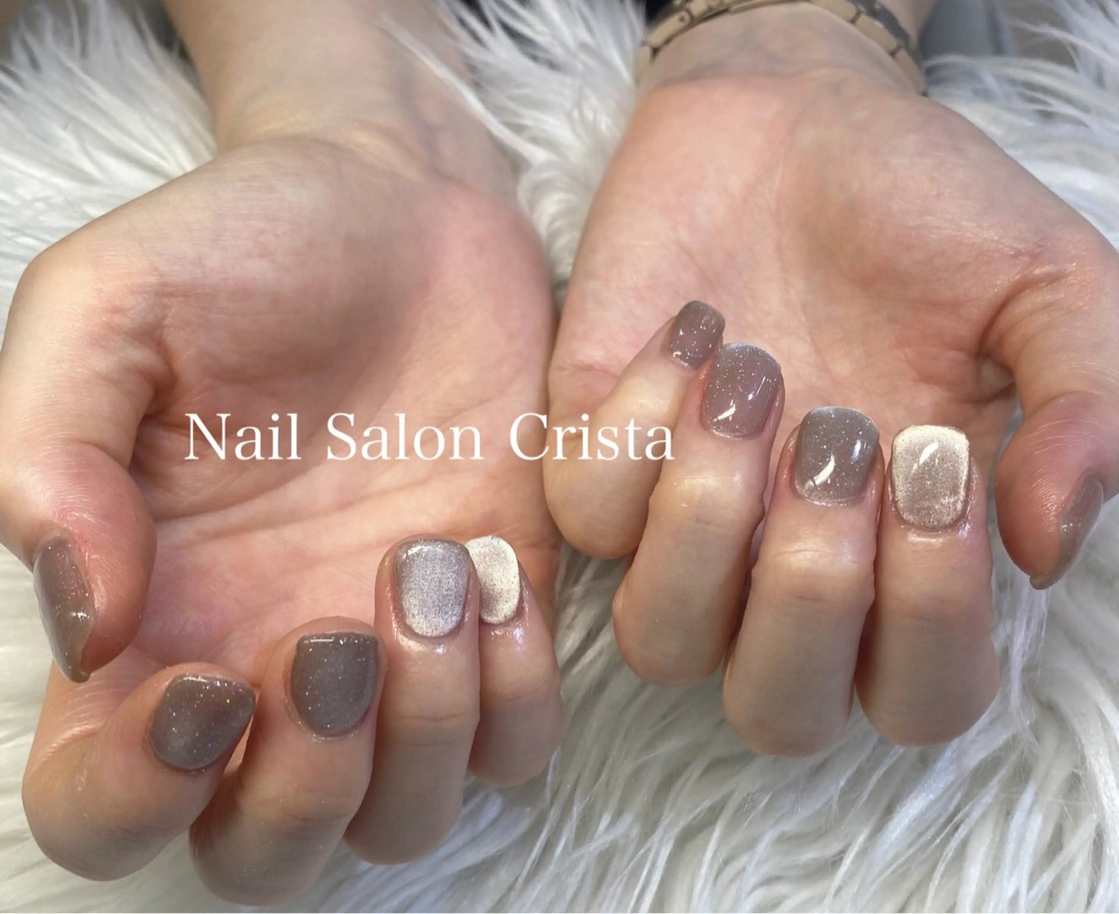ネイル ジェルネイル マグネットネイル パラジェル ハンドネイル CRISTA所属・CRISTA MOMOのネイルデザイン