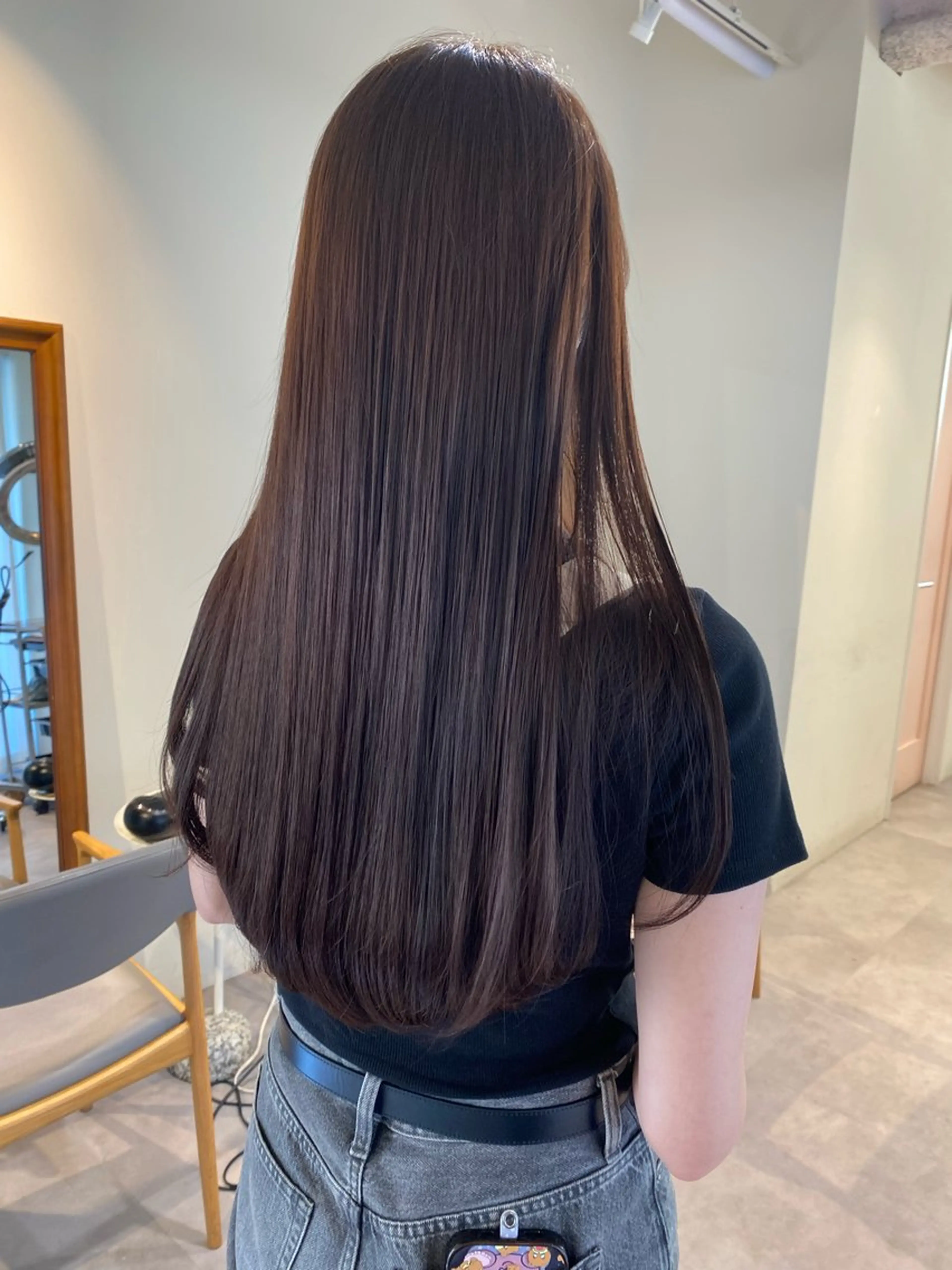 セミロング カラー 当日予約大歓迎💗 依田瑞希のヘアスタイル