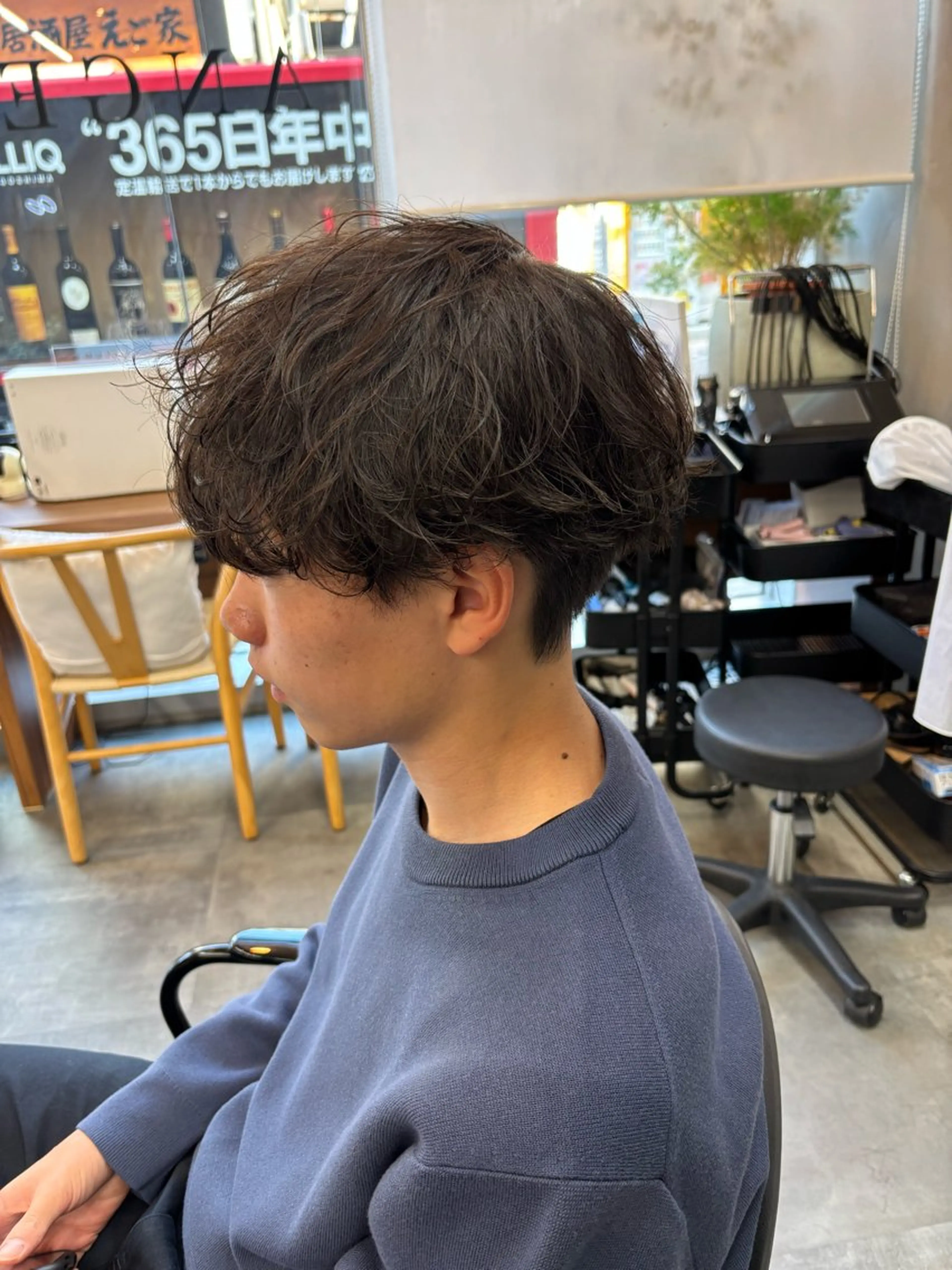 ショート メンズ カット パーマ 鹿児島 TSUBASAのヘアスタイル