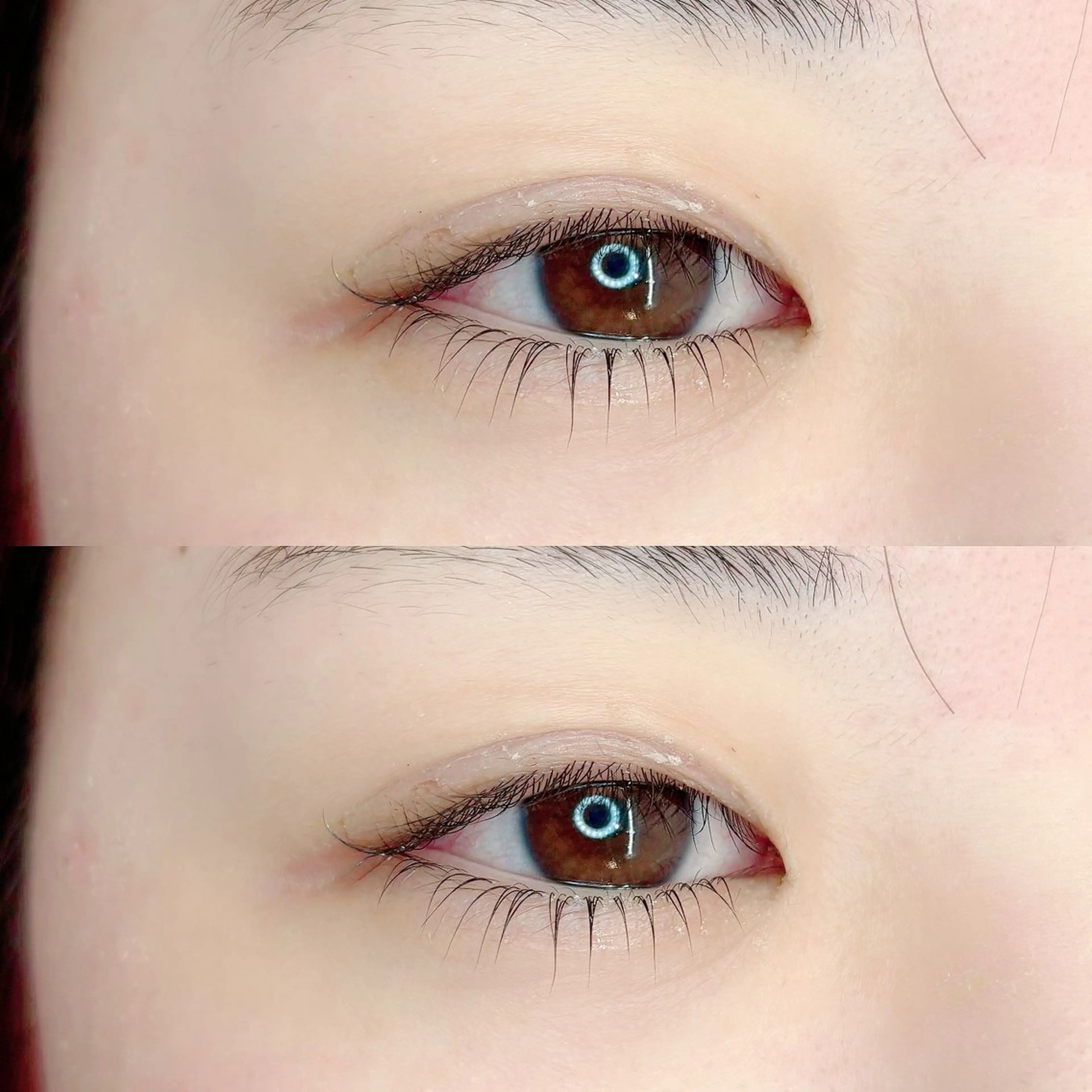 下まつげパーマの写真