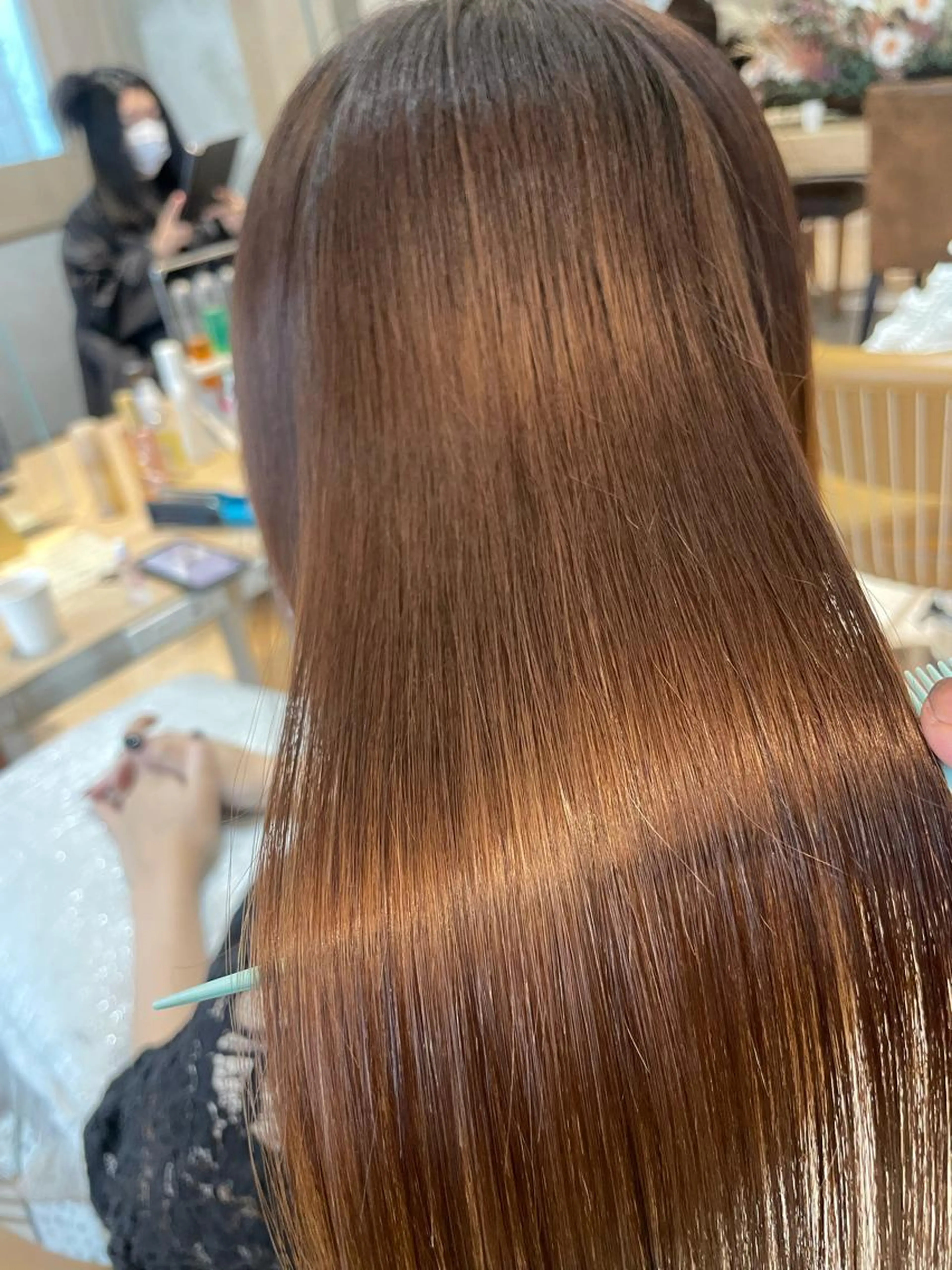 【✨毎月ご予約多数✨】まったく新しい"ダメージレス酸性縮毛矯正🥰"＋潤いあるトリートメント＋小顔似合わせカット😍の写真