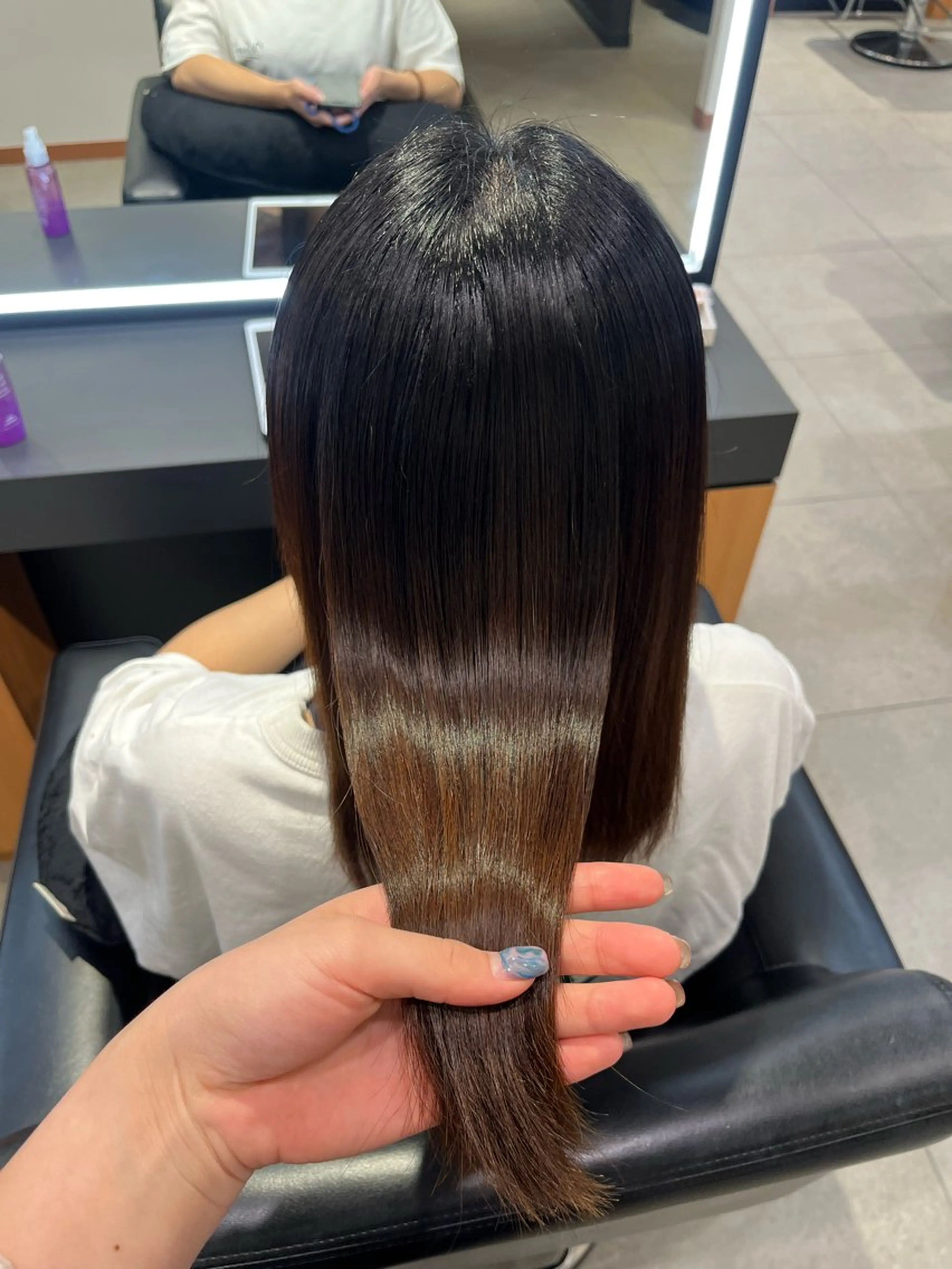 セミロング KAREN（ému） 伏見/カットモデルのヘアスタイル