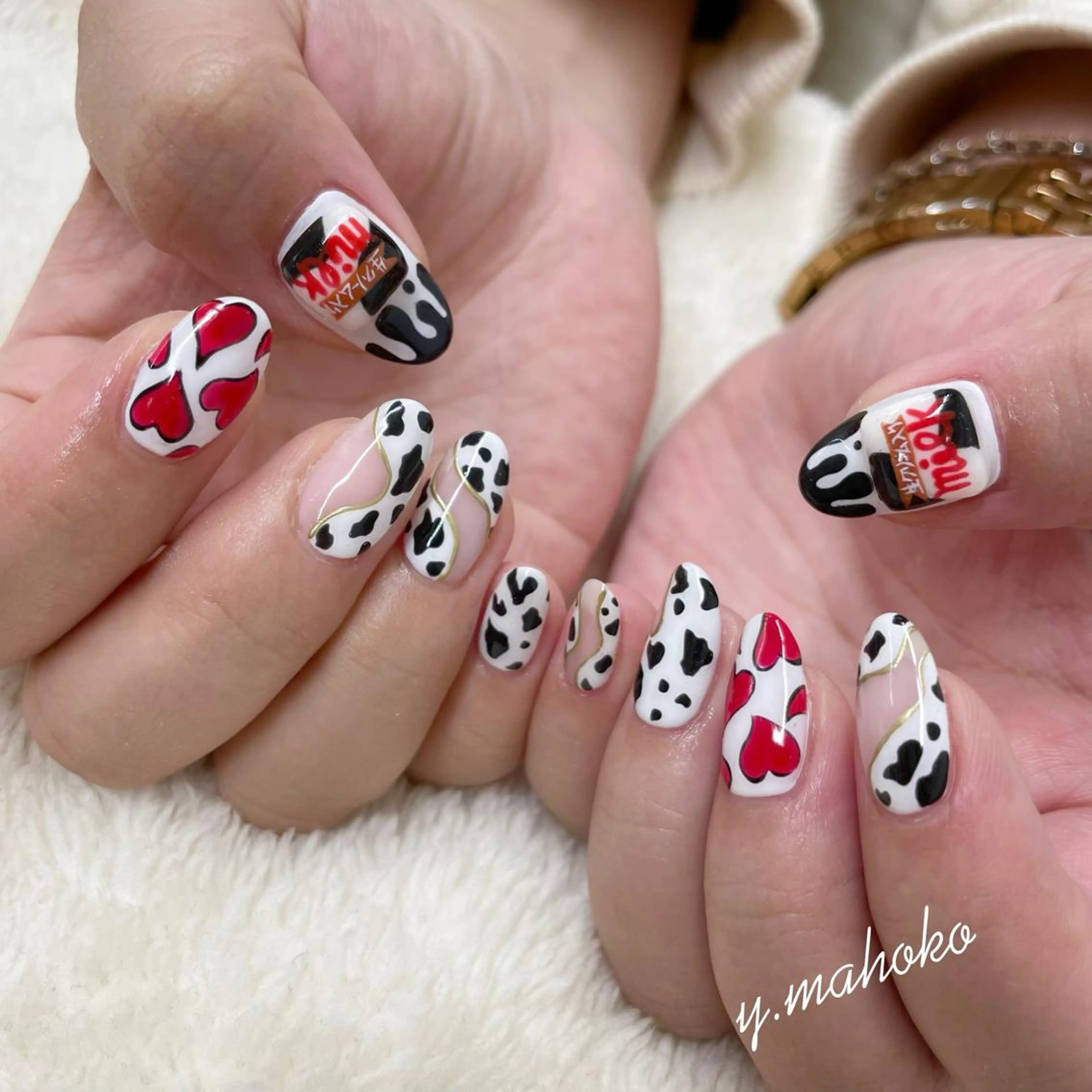 ネイル バレンタイン ハンドネイル She nail studio 原宿所属・パラジェル有/ スカルプ/mahoのネイルデザイン