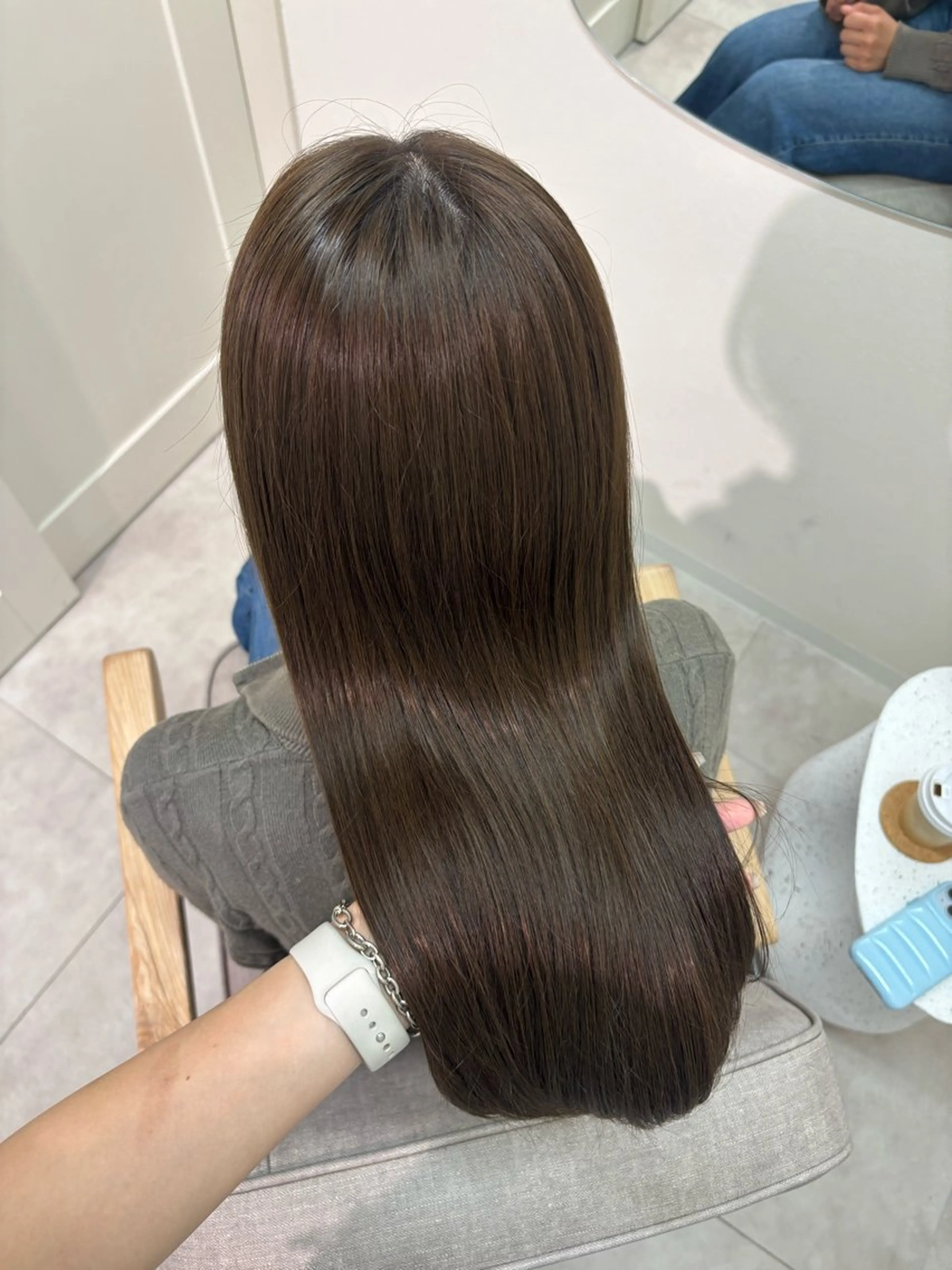 ロング カラー カット ヘアカラー トリートメント ヘッドスパ 広島/わかな/ヘア セット/オリーブのヘアスタイル