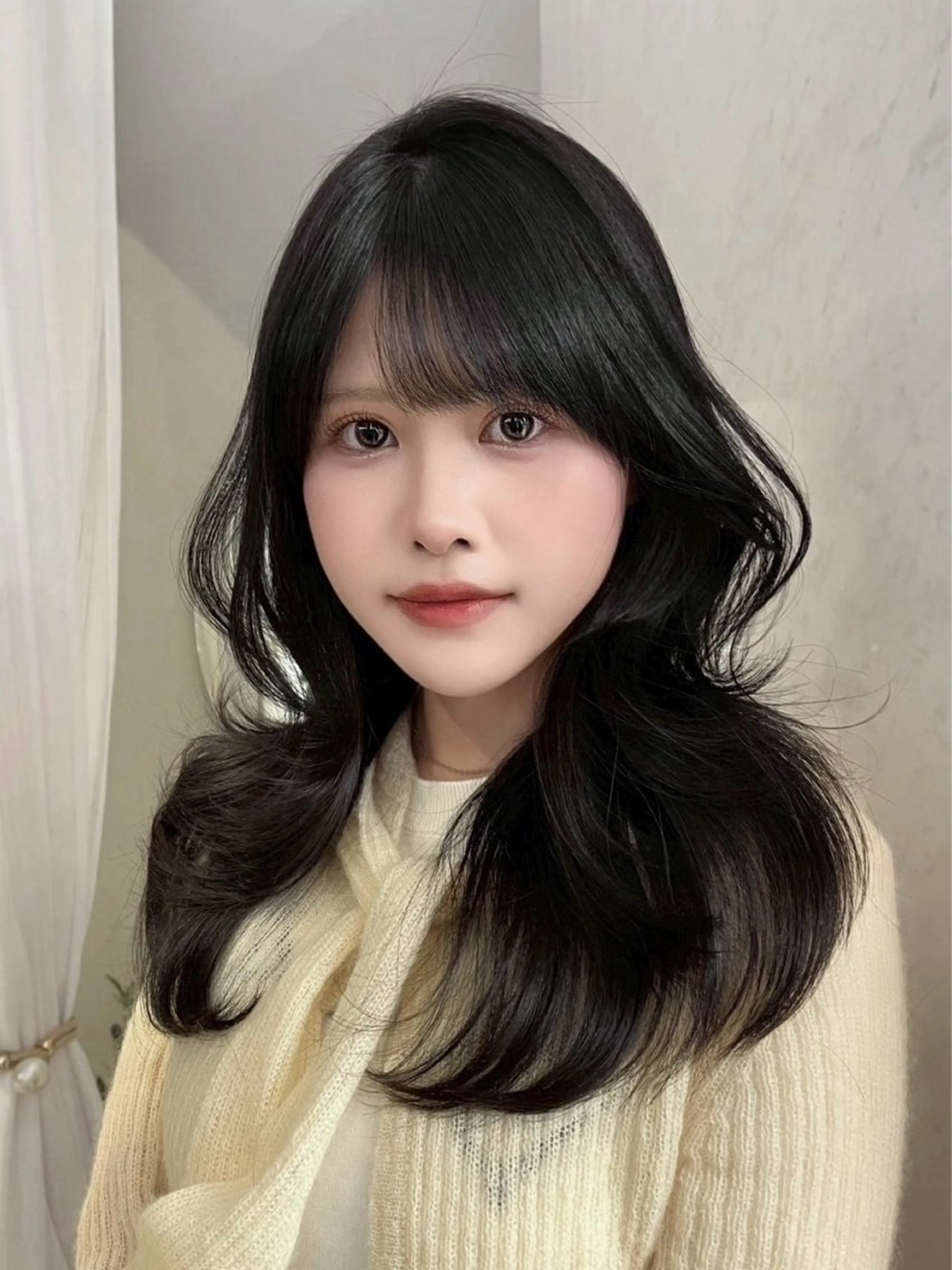 セミロング のあ/カットモデル/ 縮毛矯正モデルのヘアスタイル