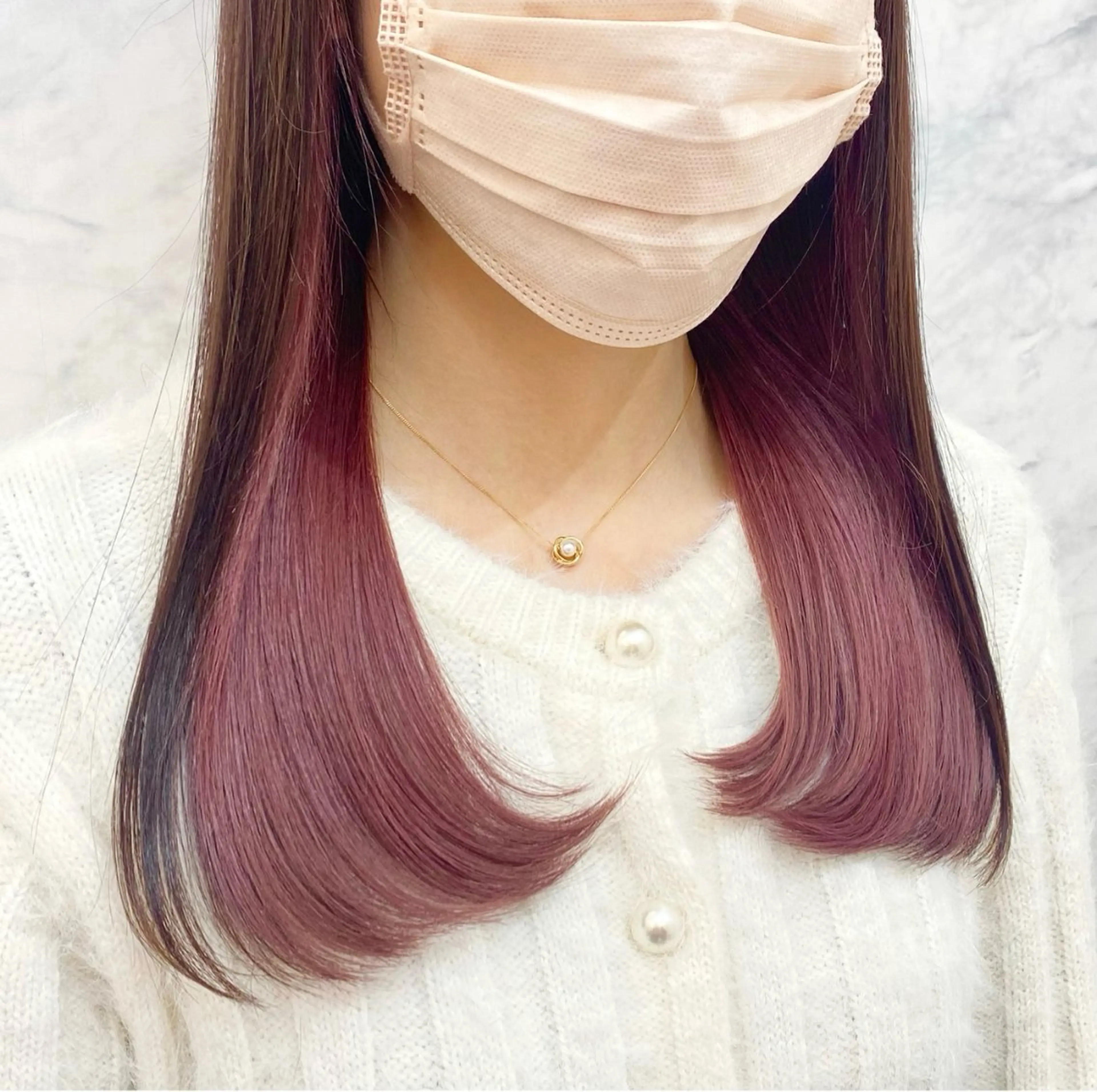 ミディアム カラー 美容室mellow所属・伊丹 晴香のヘアスタイル