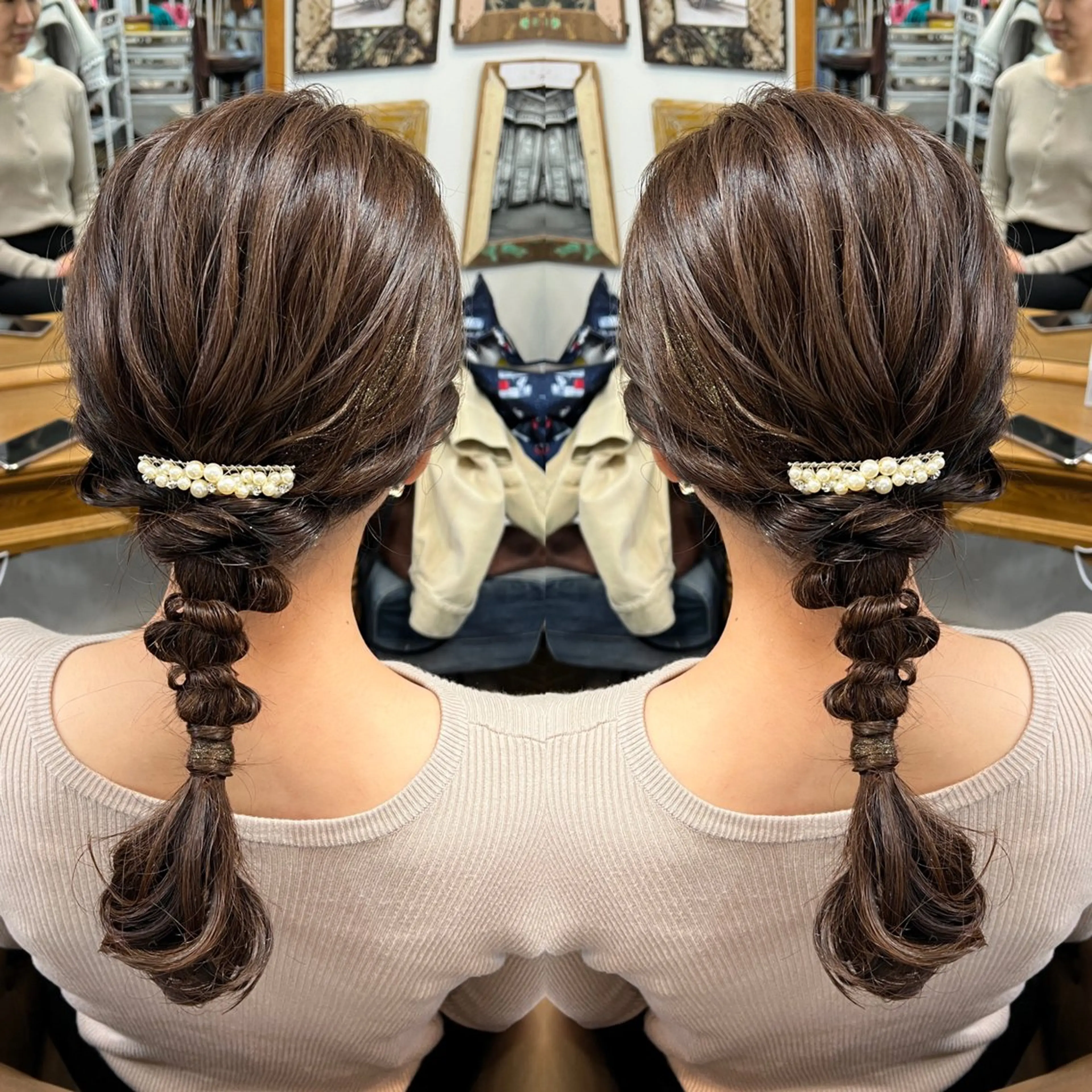 ロング ヘアアレンジ ヘアセット レイヤー/ボブ/ ミニボブ/AOIのヘアスタイル