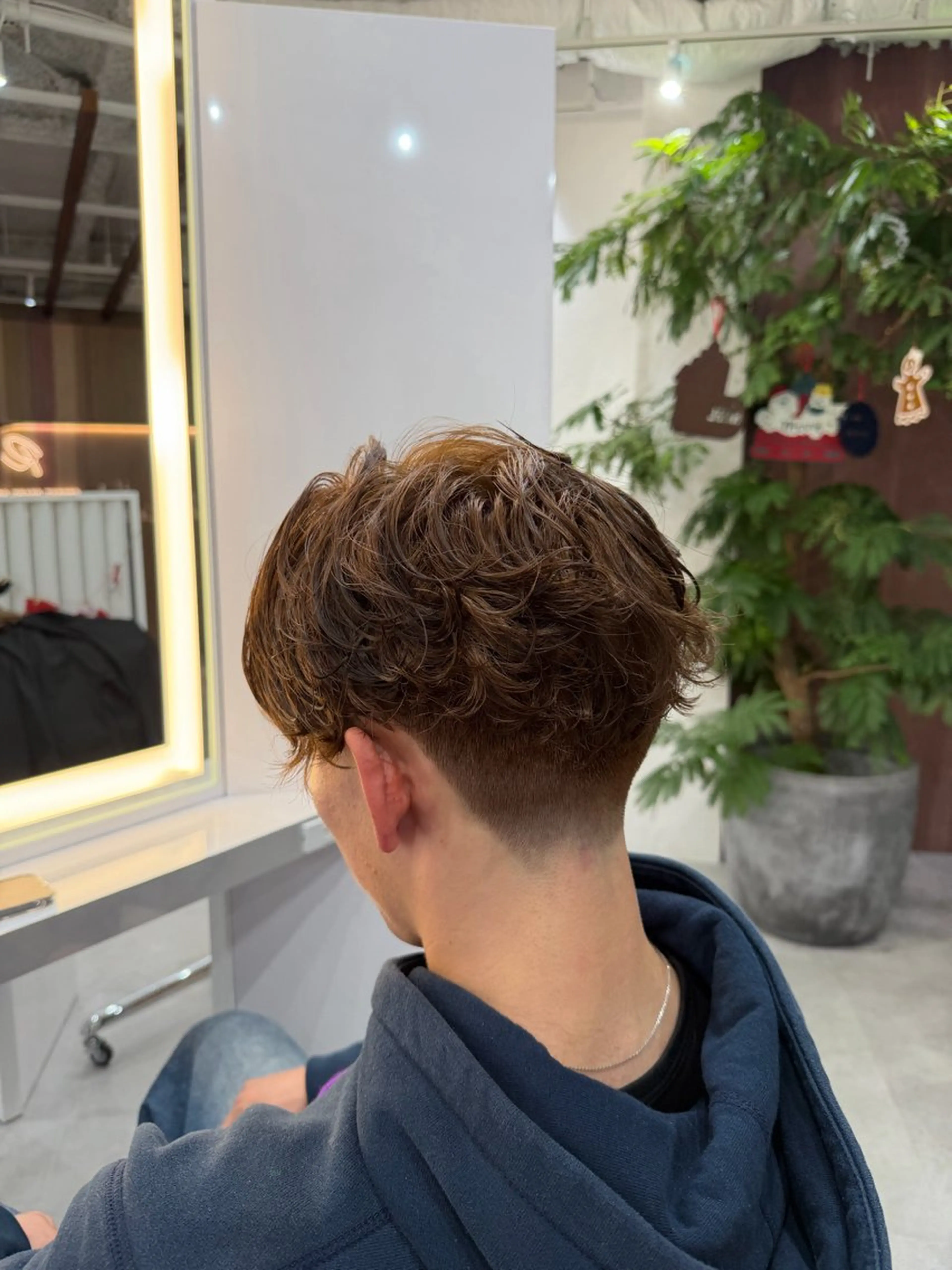 ミディアム カラー パーマ メンズ R/🤎 パーマ＆ブリーチ🔥のヘアスタイル