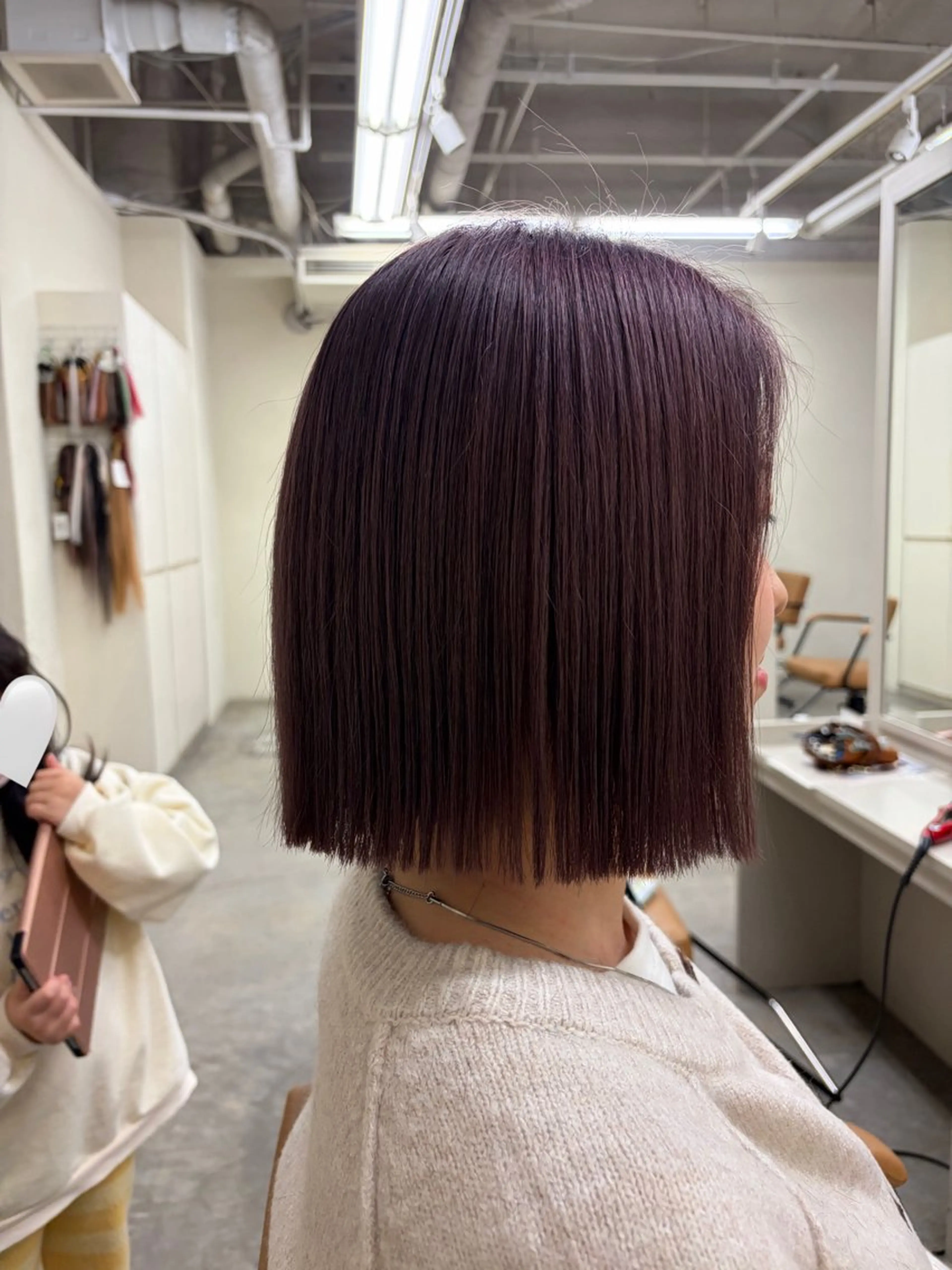 ショート カラー ラベンダーカラー ピンクカラー ピンクラベンダー ボブ ヘアカラー 【GENIC by Nogio】 Rinのヘアスタイル