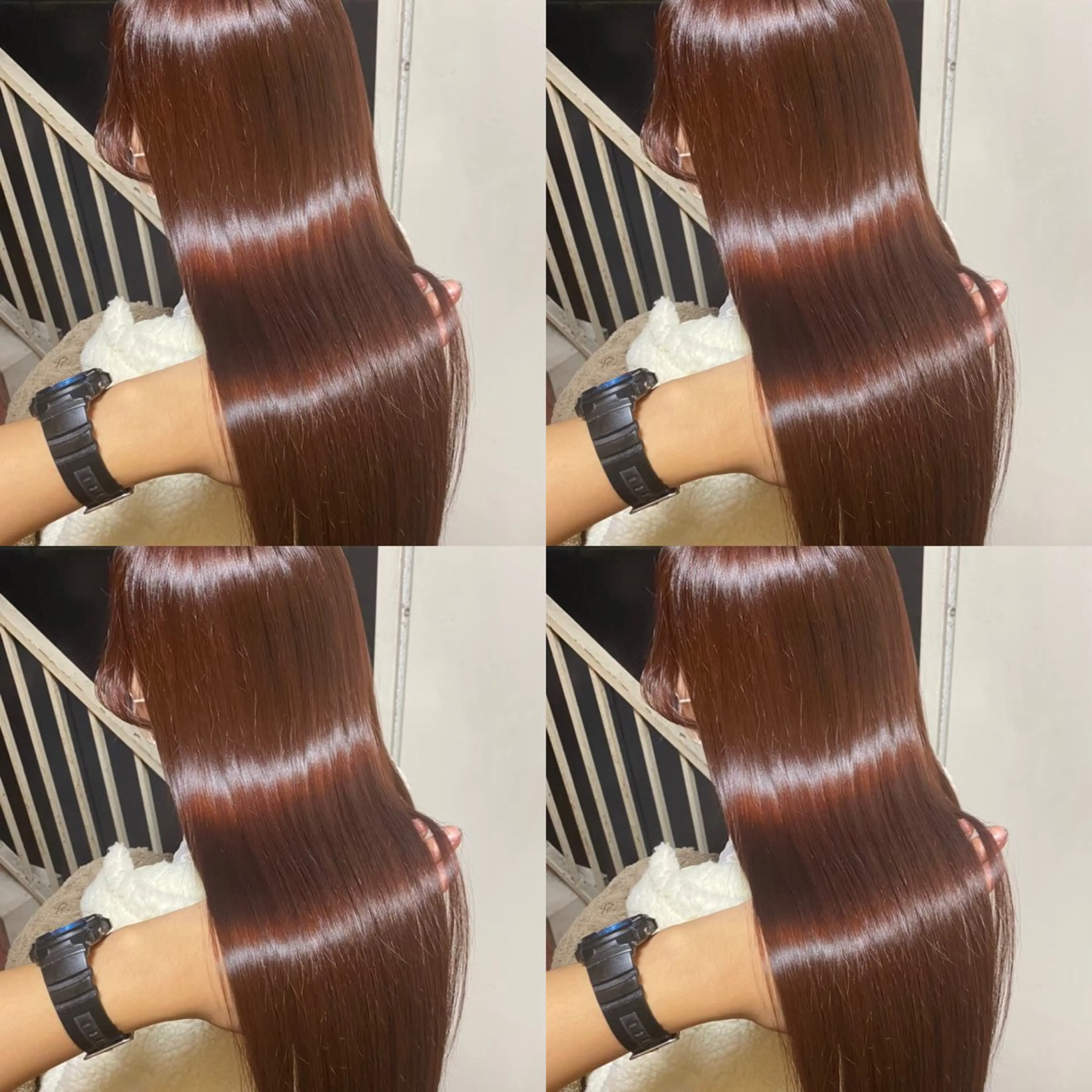 セミロング カラー ヘアアレンジ 💎韓国レイヤー ×エクステゆうま💎のヘアスタイル