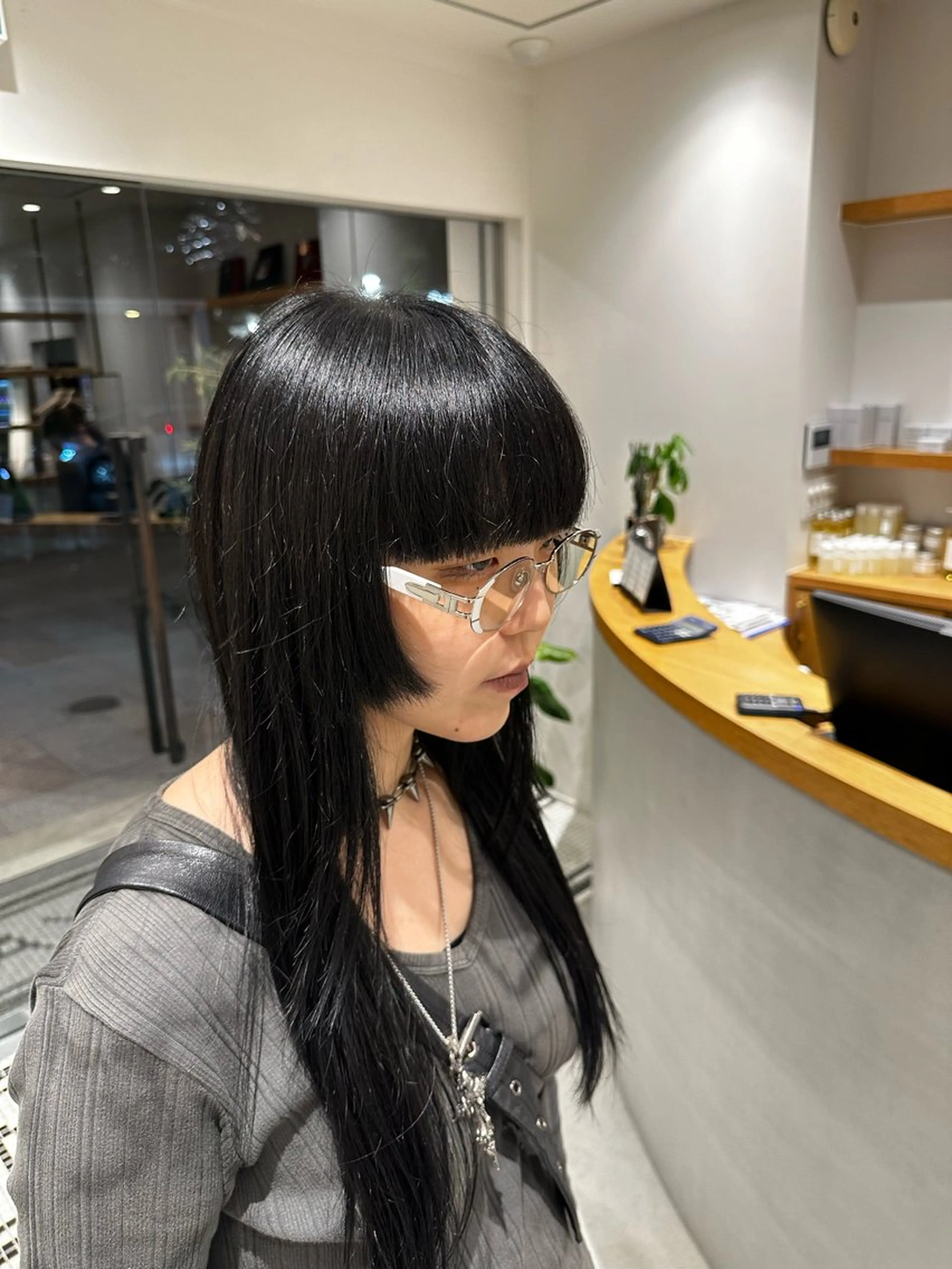 ロング カラー ブルーカラー 井村 晃琉のヘアスタイル