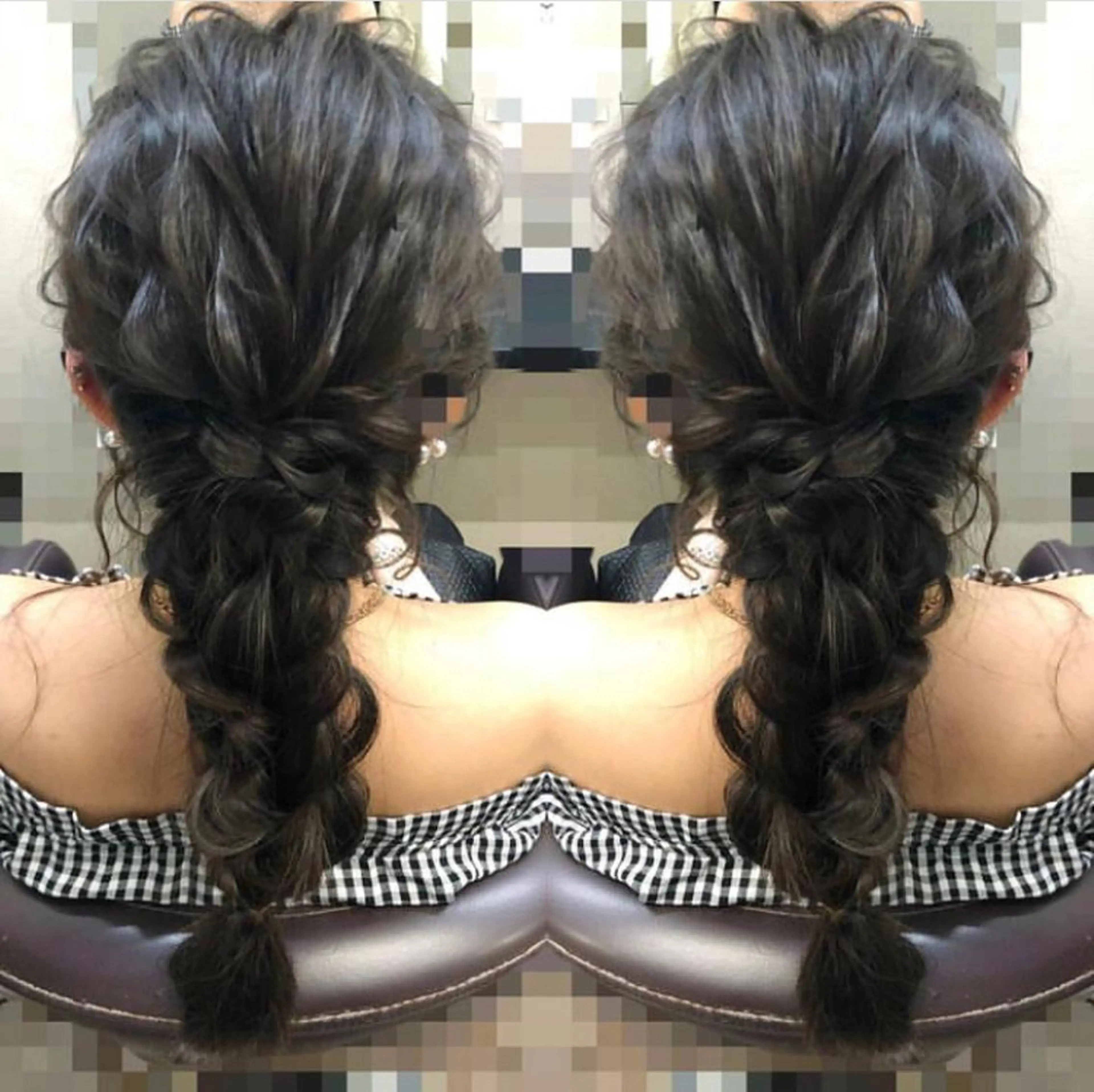 ロング ヘアアレンジ 最高級シールエクステ 💜Fave/あかねのヘアスタイル